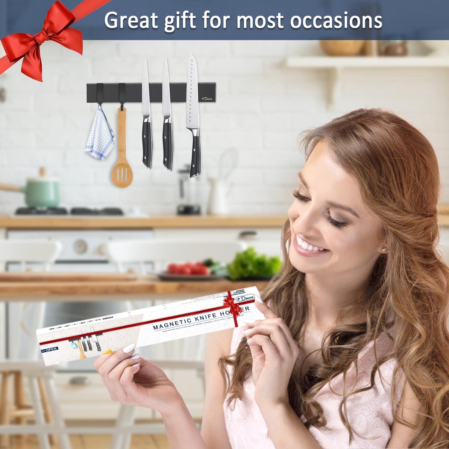 Soporte magnético para cuchillos Dmore 25.4 cm acero inoxidable