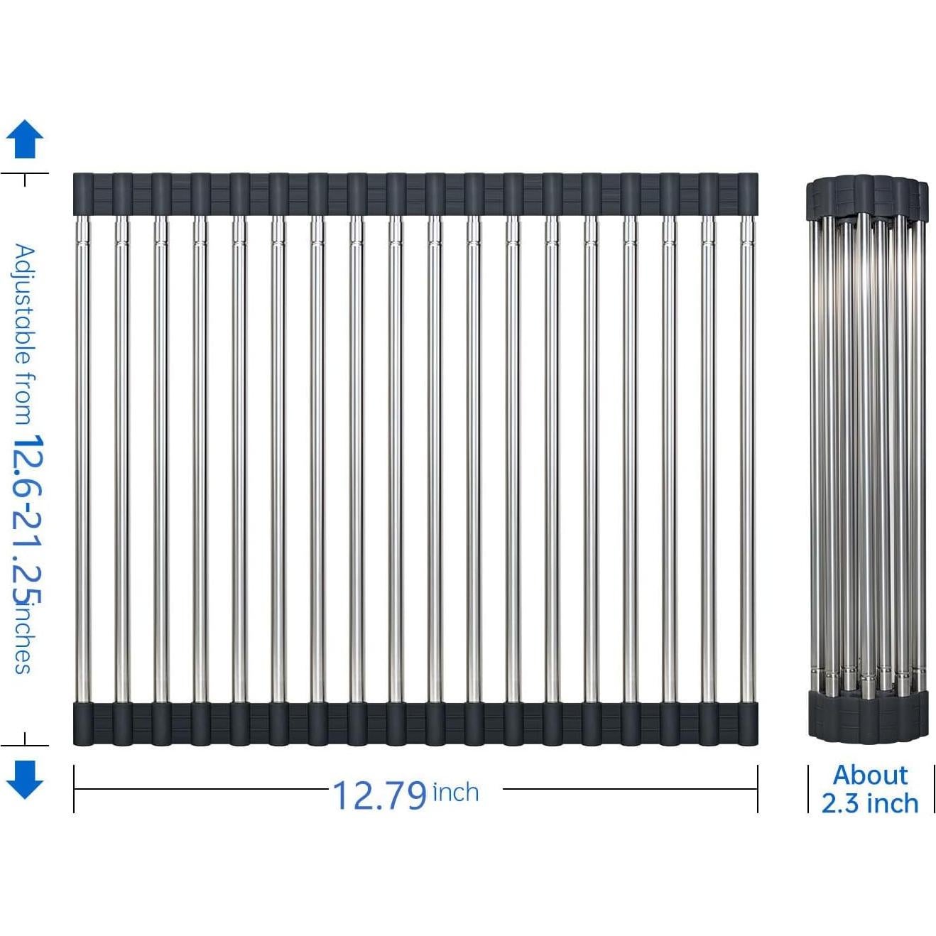 Escurridor de Platos Enrollable CHIRISEN 54x32.5 cm Antideslizante