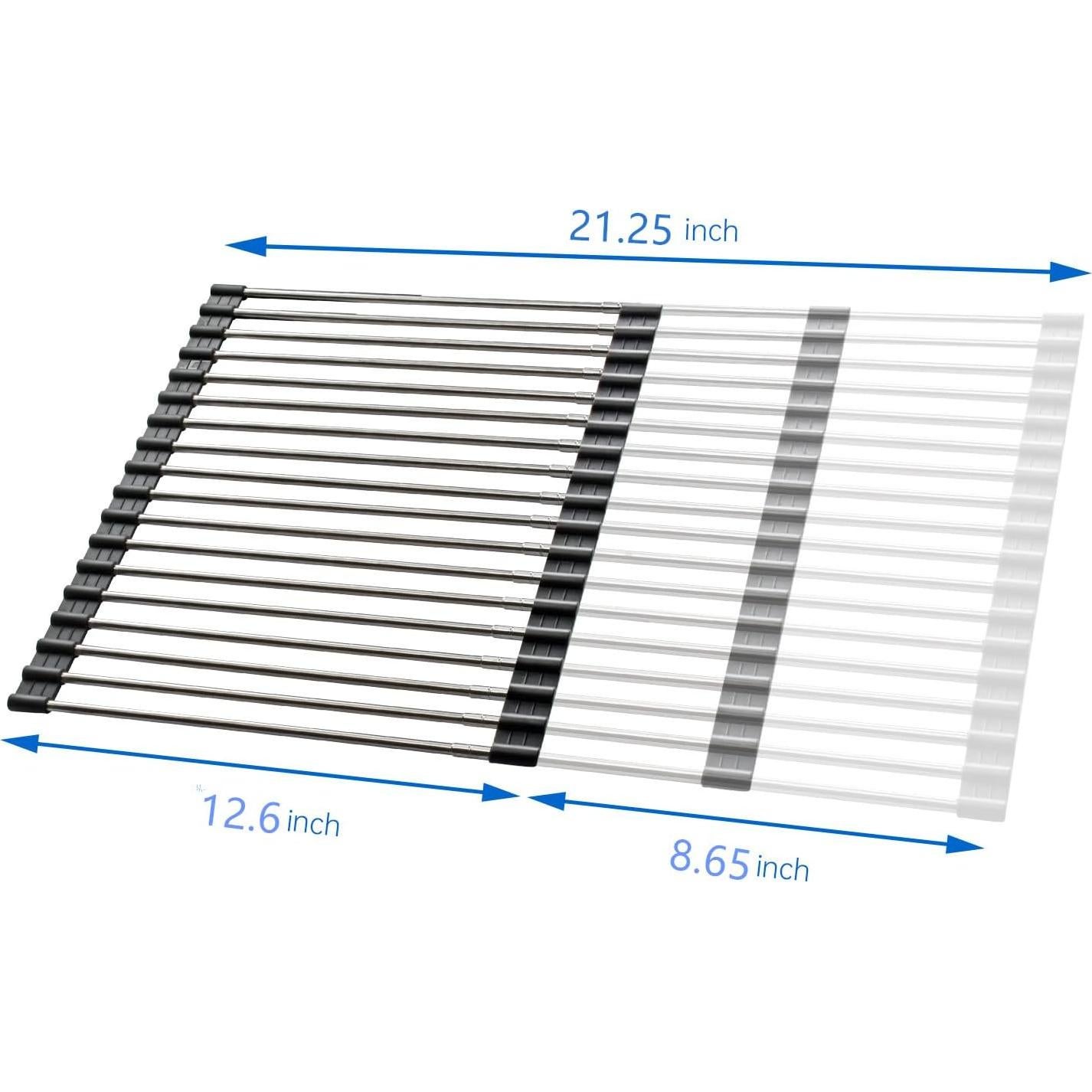 Escurridor de Platos Enrollable CHIRISEN 54x32.5 cm Antideslizante