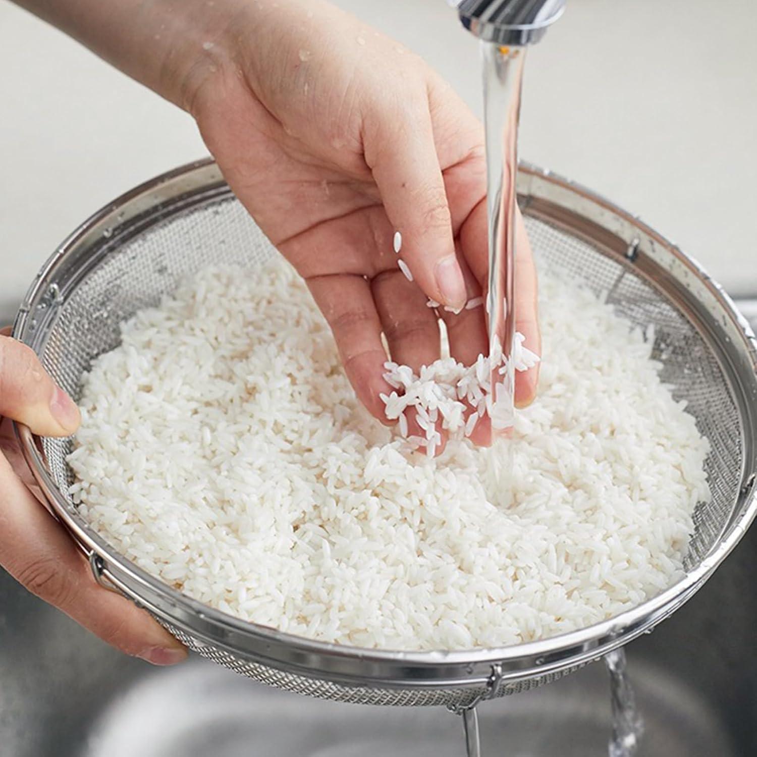 Colador de Malla Fina DOPMEP 19 cm Acero Inoxidable