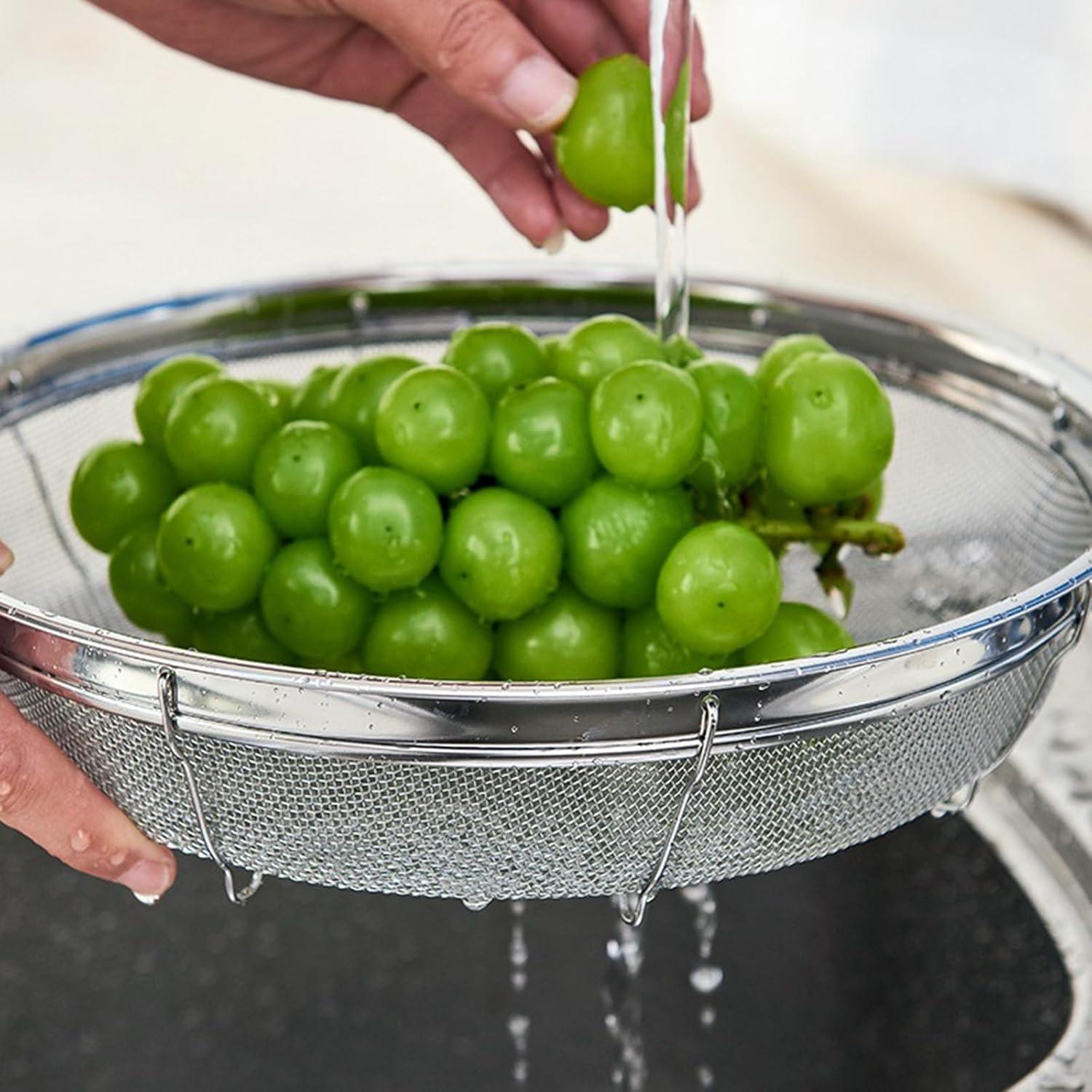 Colador de Malla Fina DOPMEP 19 cm Acero Inoxidable