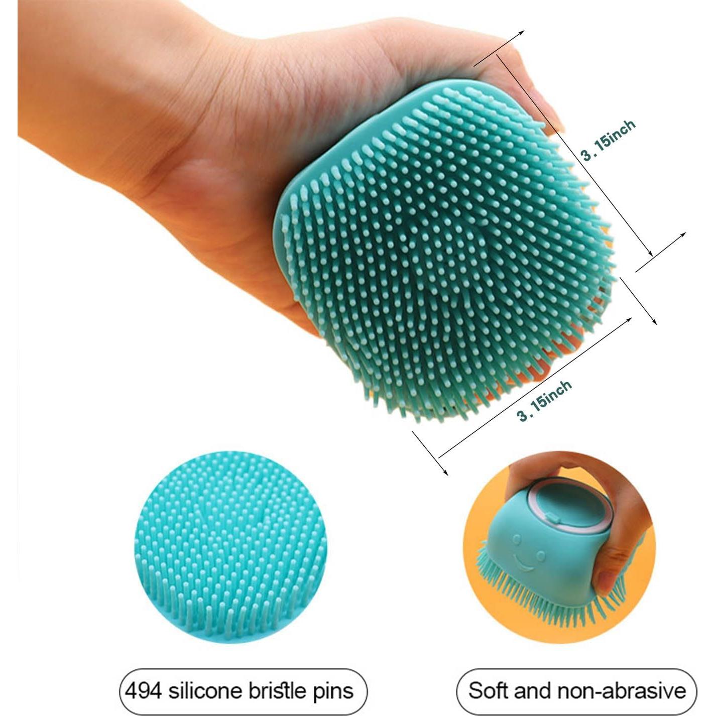 Cepillo de Baño para Perros SESA WILLIAM con Dispensador Azul