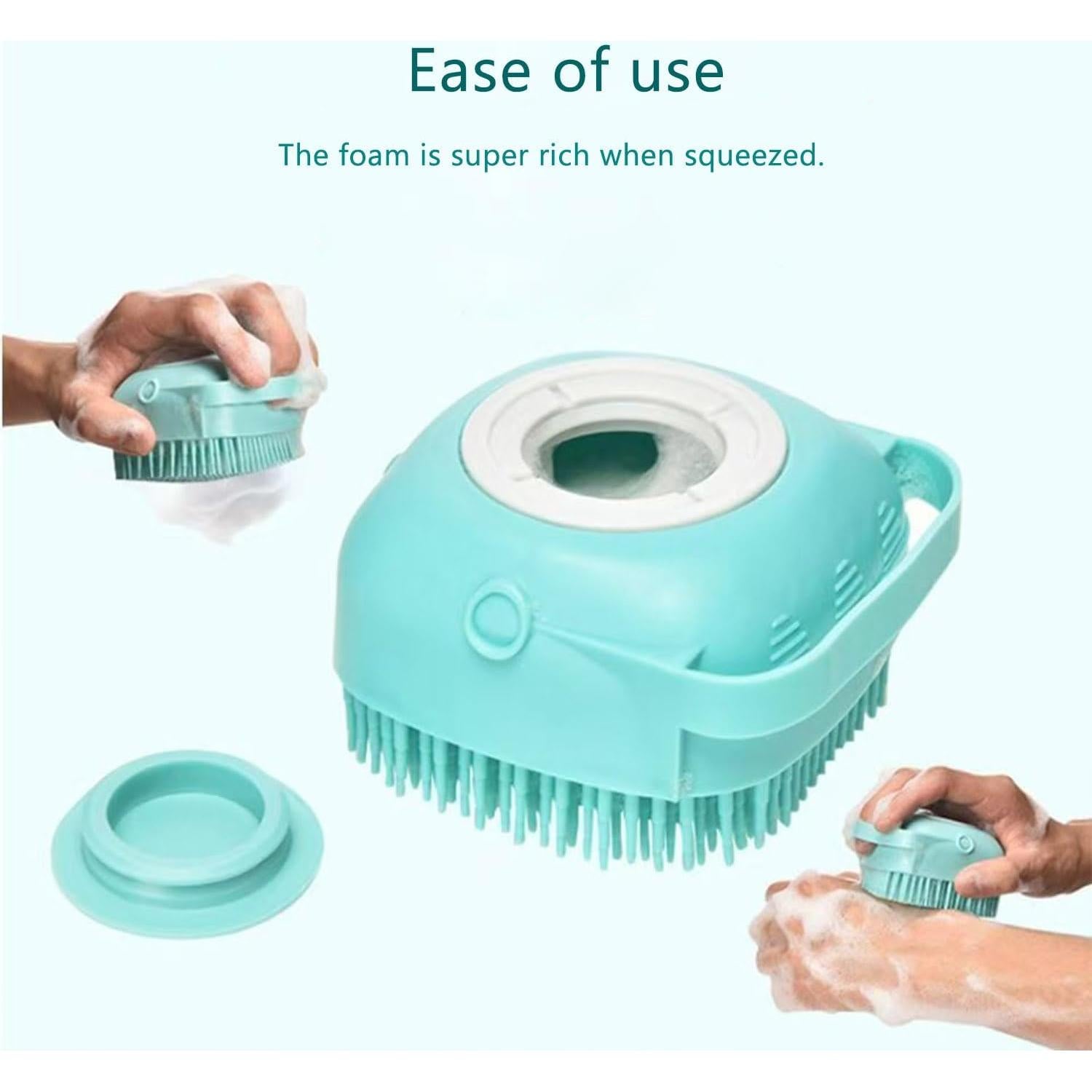 Cepillo de Baño para Perros SESA WILLIAM con Dispensador Azul