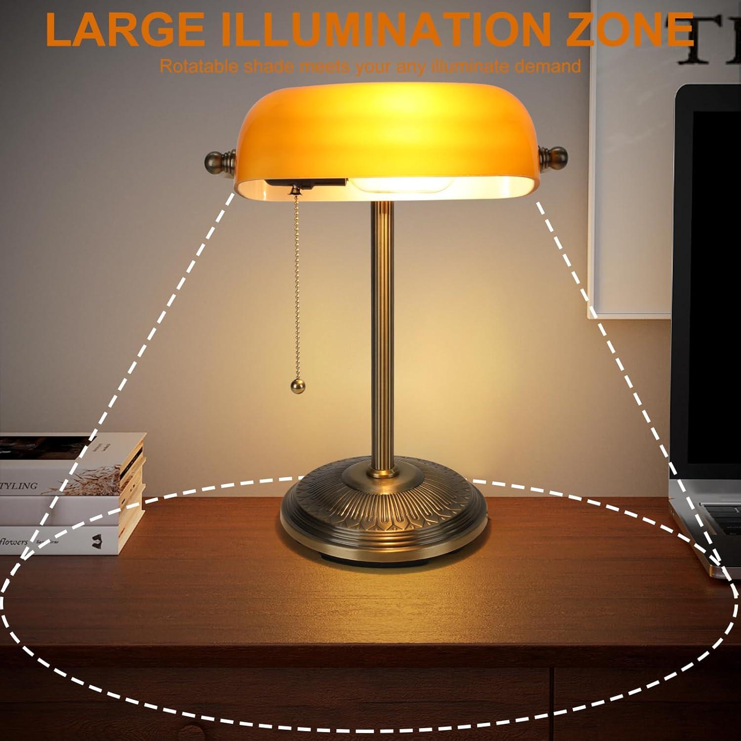 Lámpara de Escritorio NISSAFORS Vintage Ámbar 39.37 cm