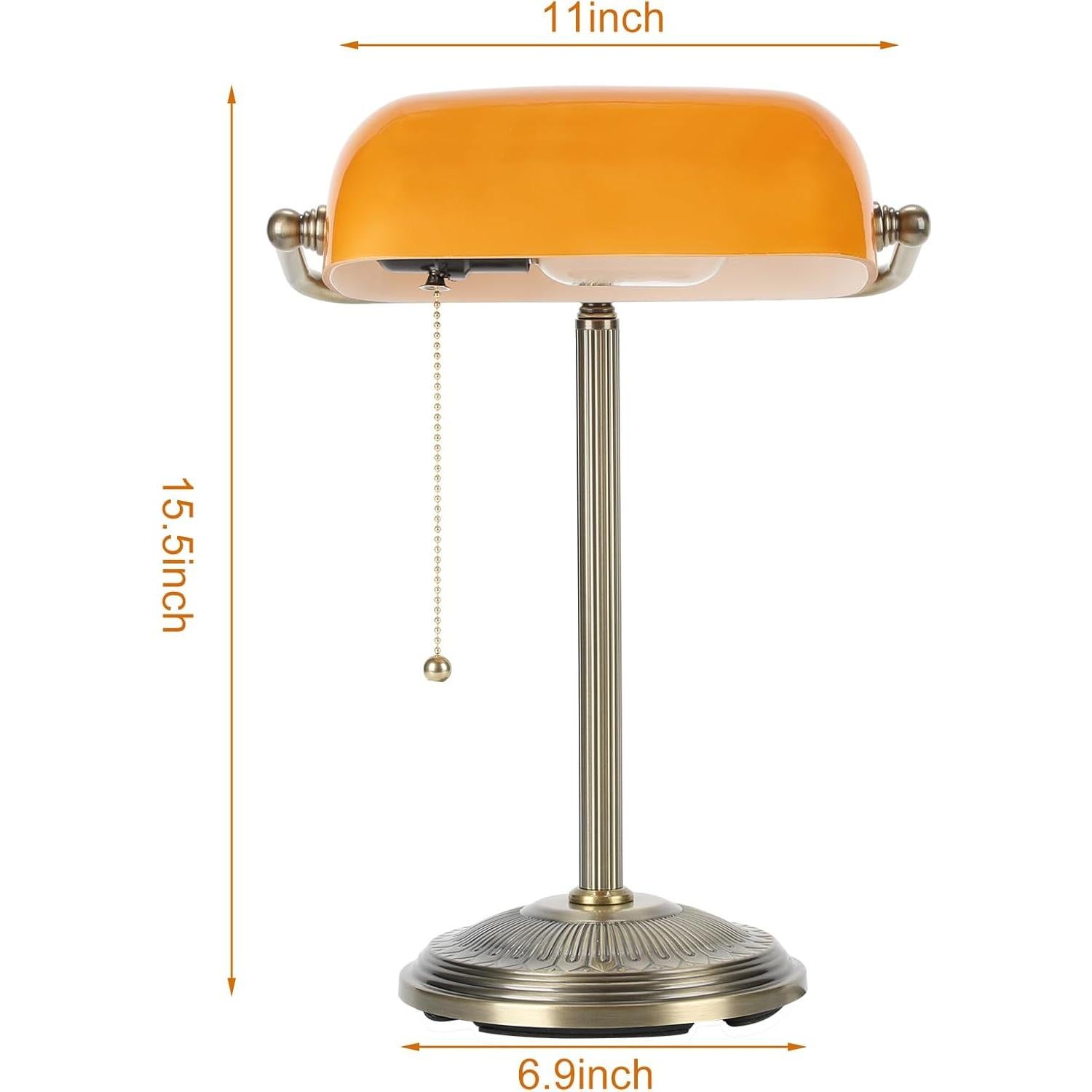 Lámpara de Escritorio NISSAFORS Vintage Ámbar 39.37 cm