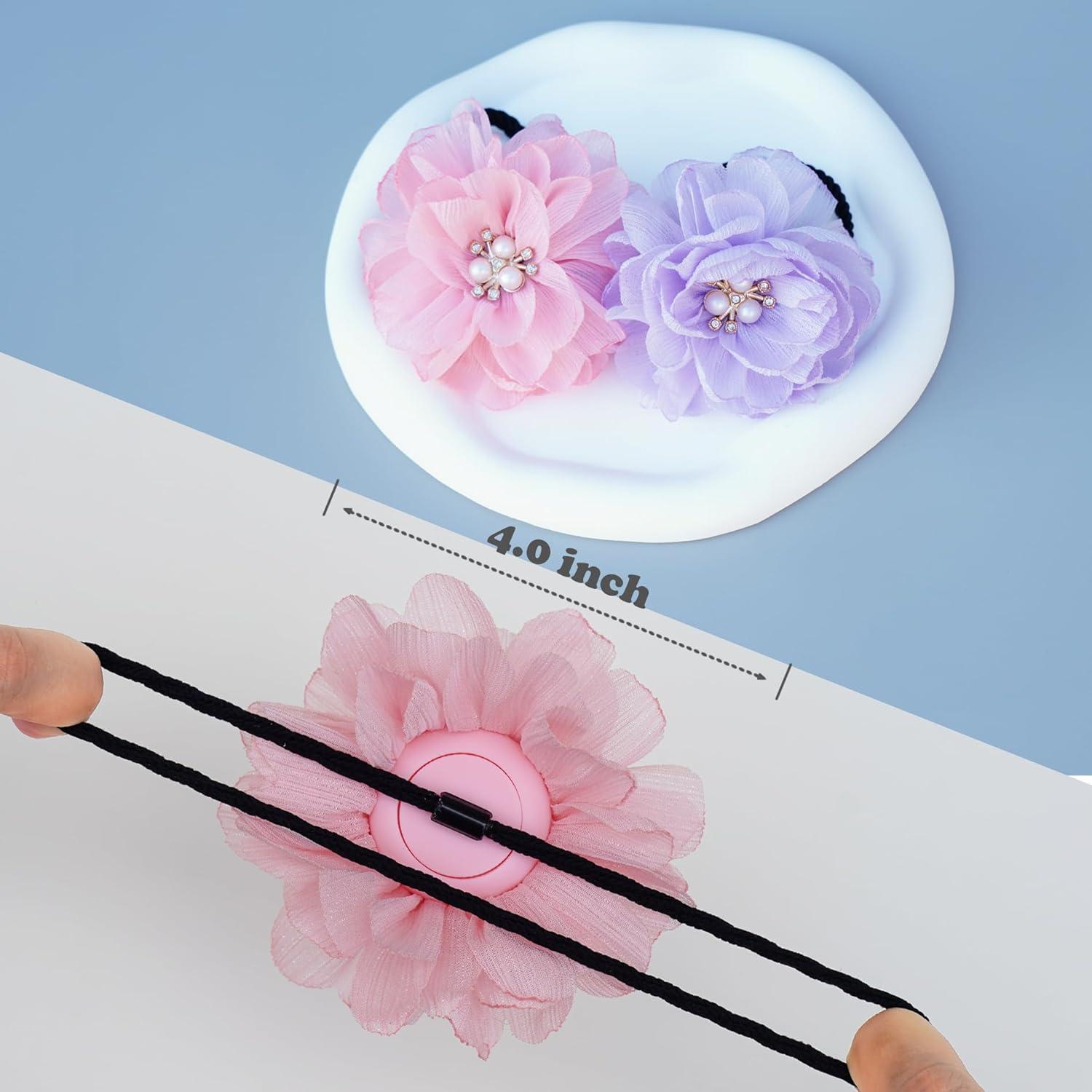 Paquete de 2 Sujetadores de Cabello para Niñas XEEWEN Rosa