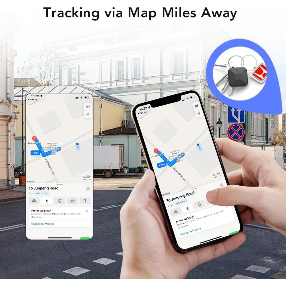 Localizador Bluetooth JianHan JH-Finder-B02 Negro Paquete de 4