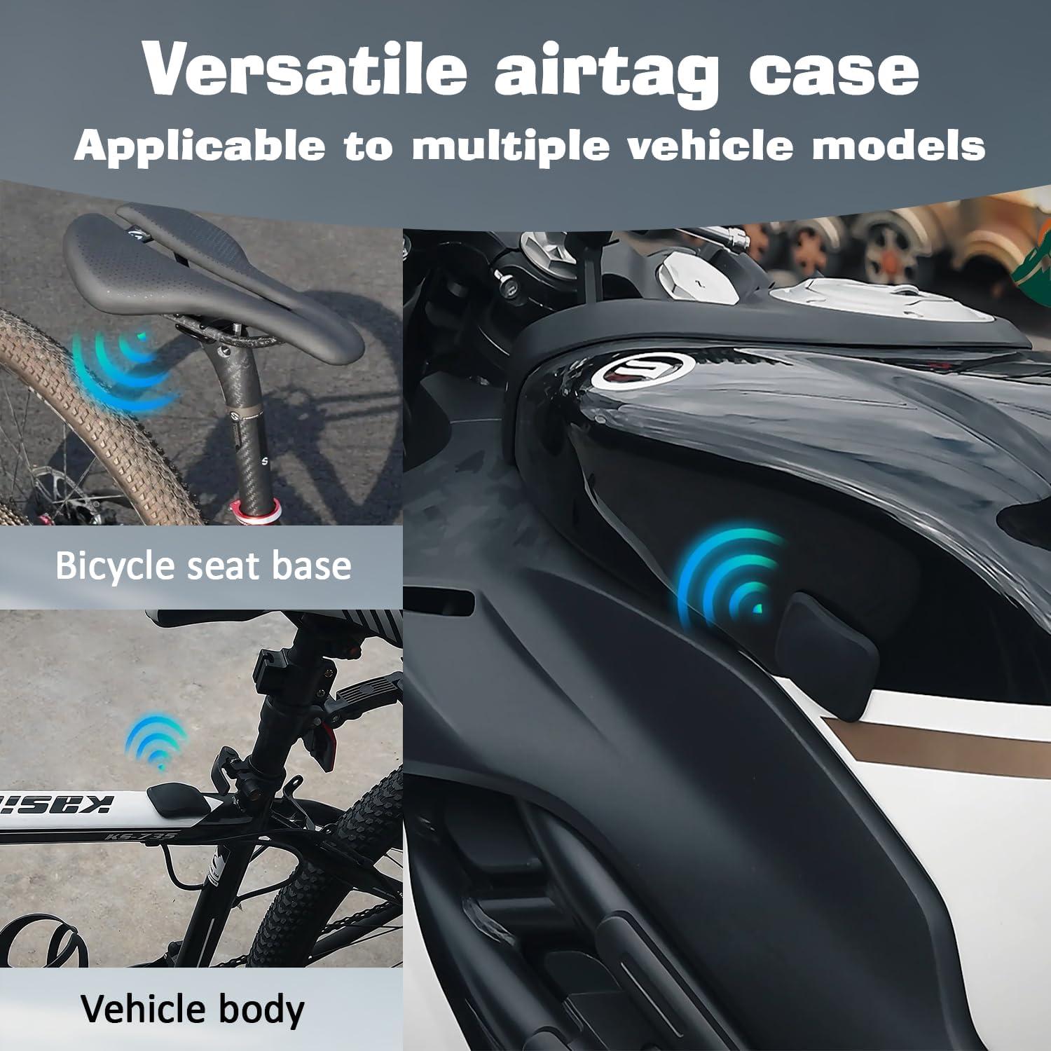 Funda Magnética de Silicona Sifemp para AirTag - 4 Pack Negro