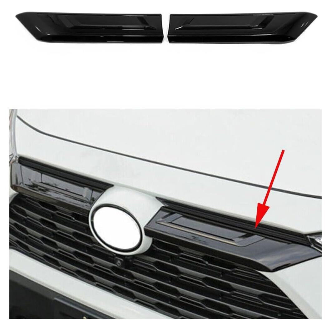 Cubierta de Parrilla Delantera Toyota RAV4 2019-2025 ABS 2PCS