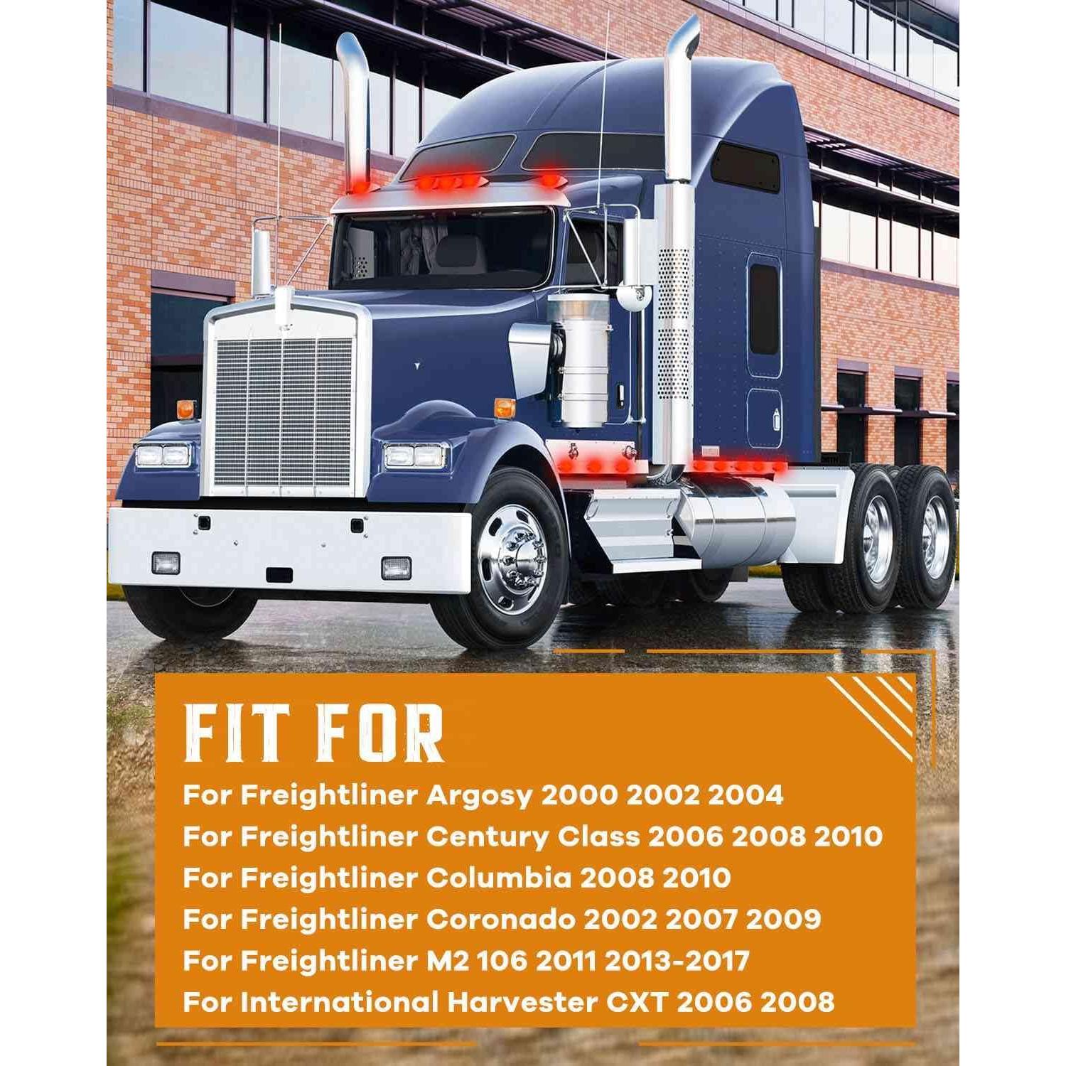 Luz Marcadora LED Roja cciyu 2.5" Bisel Cromado Impermeable