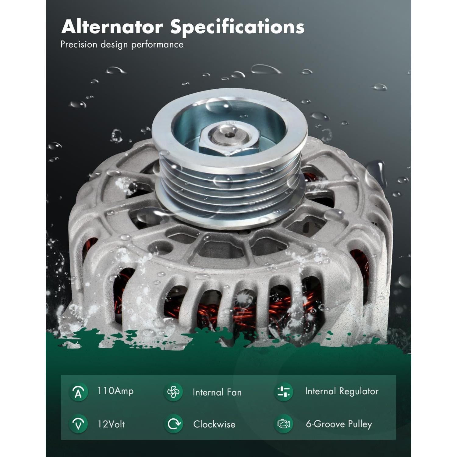 Alternador SCITOO 12V 110Amp para Ford Taurus y Mercury Sable