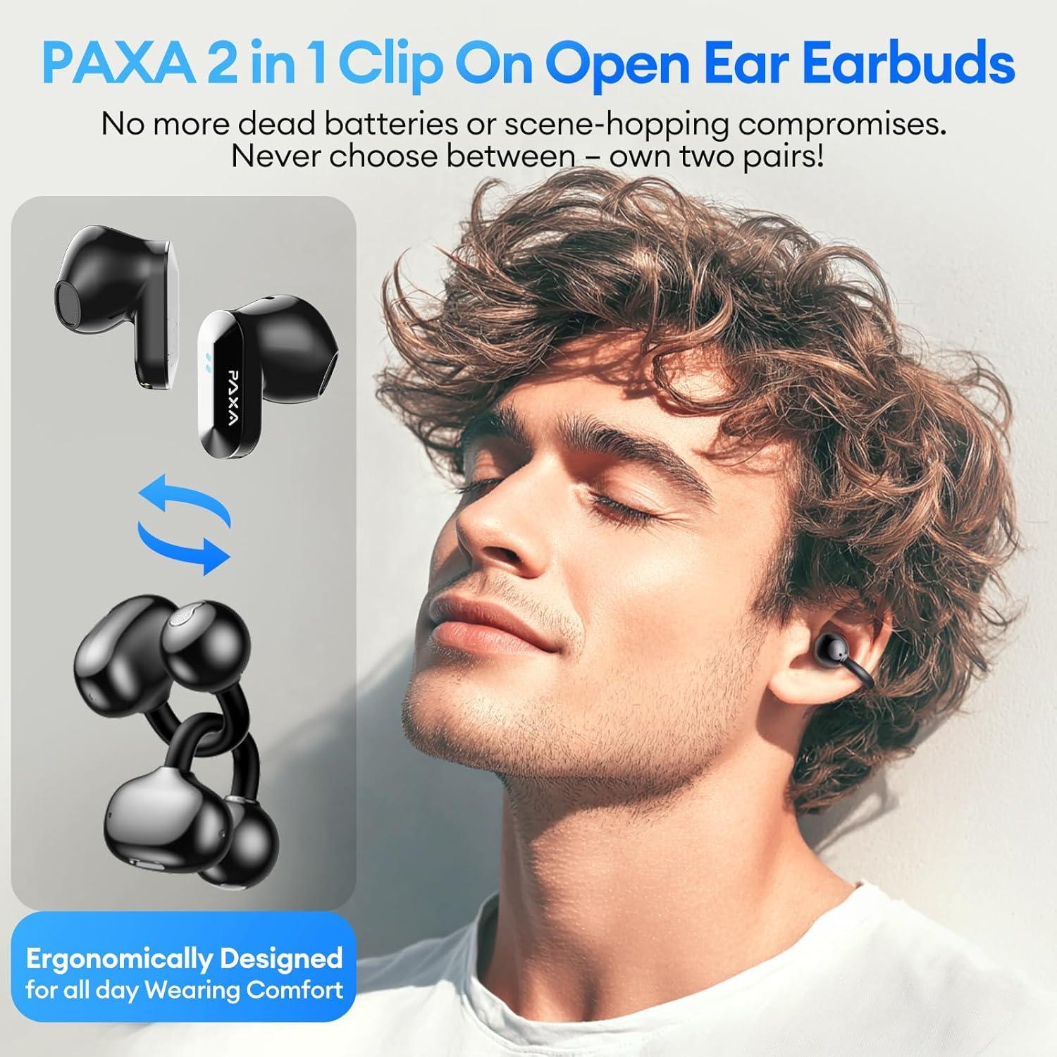 Auriculares Inalámbricos PAXA Ctbuds01 2 en 1 Bluetooth 6.0