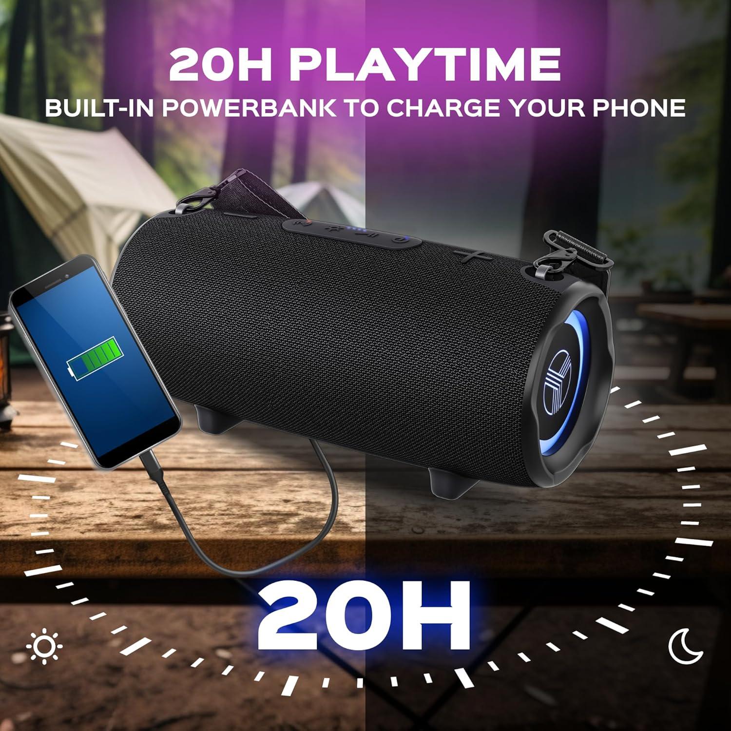 Altavoz Bluetooth TREBLAB HD-Max 60W Impermeable 20H