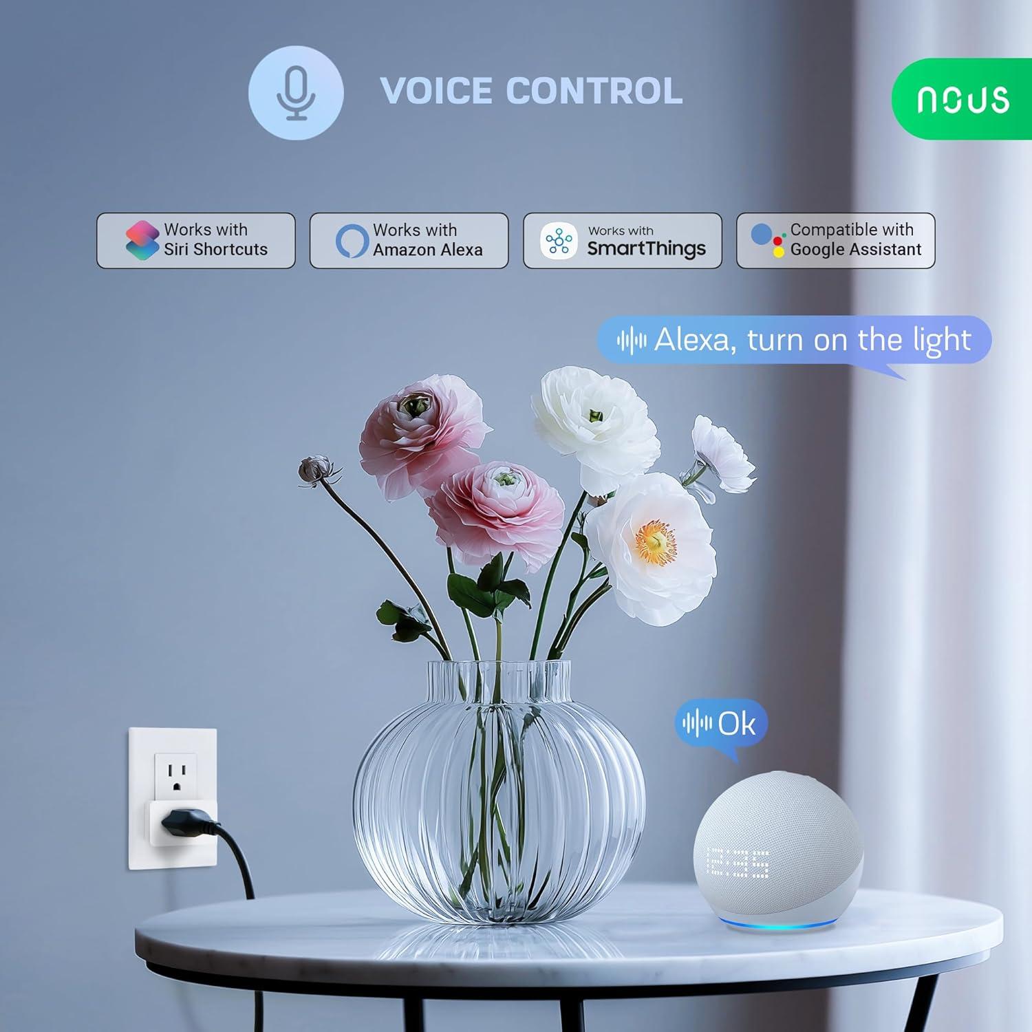 Enchufe Inteligente Wi-Fi NOUS A9 15A Doble Banda 2.4/5GHz