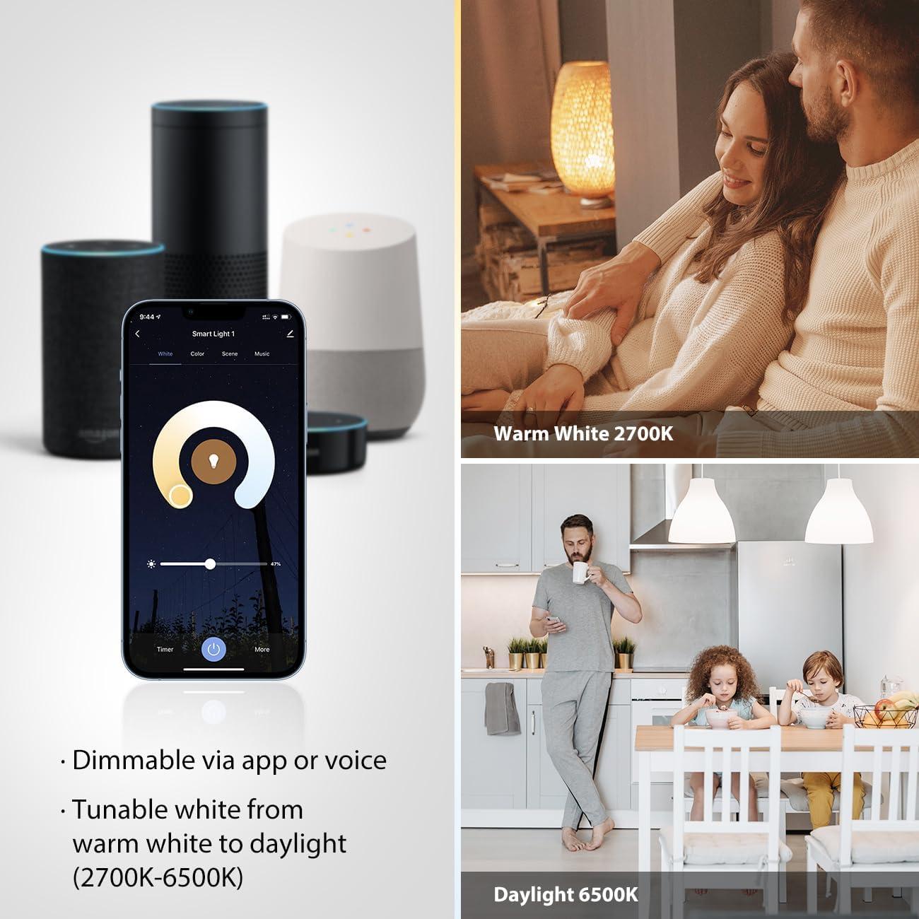 Bombilla LED Inteligente LVWIT ST21 Dimmable E26 2700K-6500K 2P