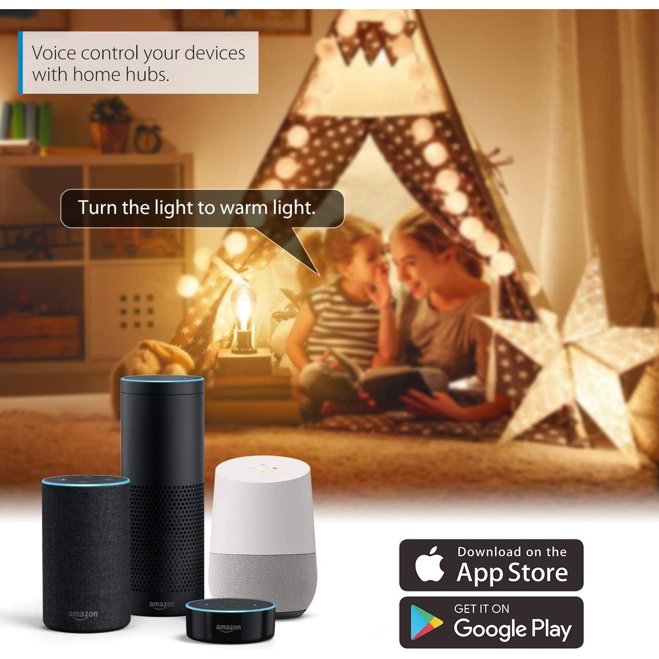 Bombilla LED Inteligente LVWIT ST21 Dimmable E26 2700K-6500K 2P