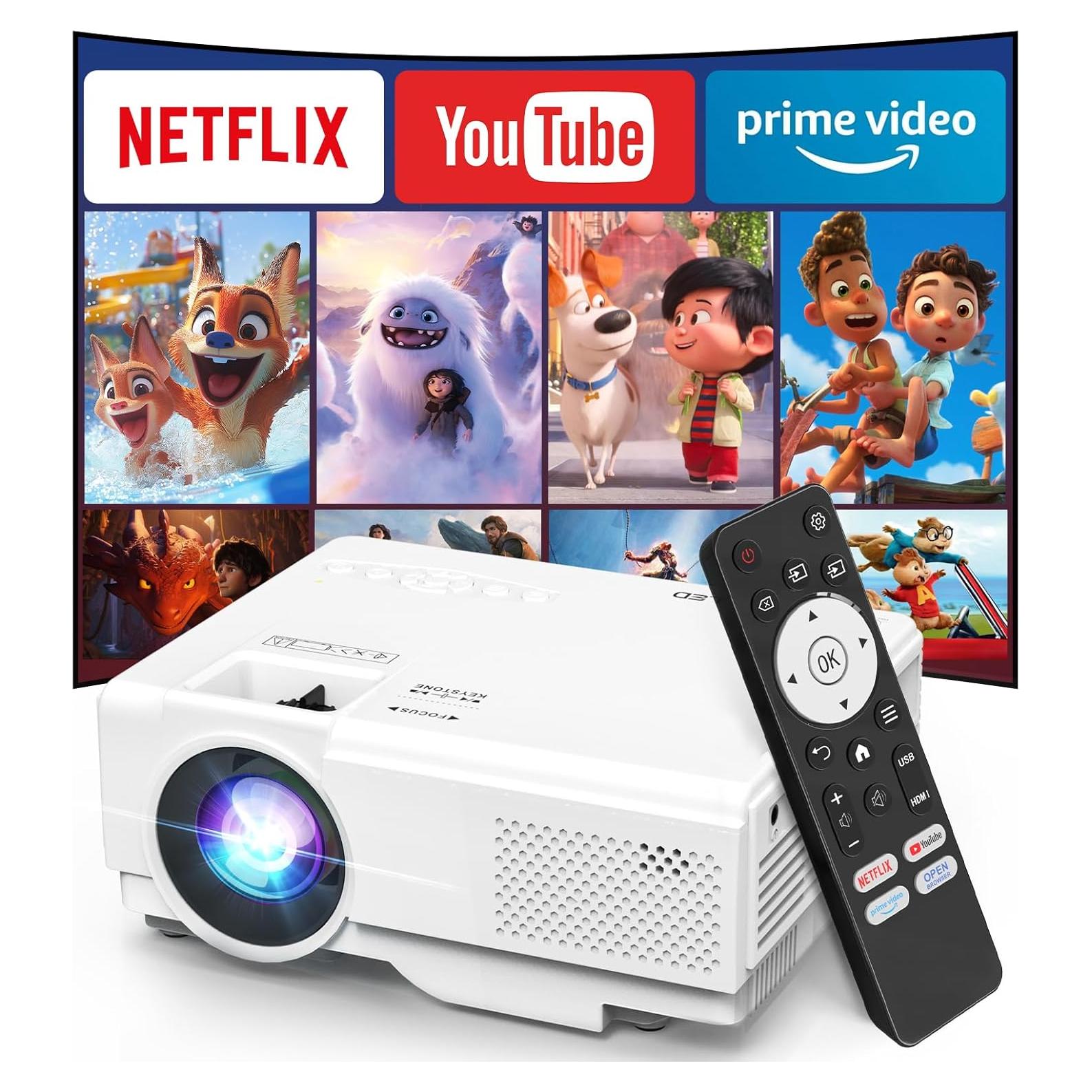 Proyector Inteligente NISOO 1080P WiFi Bluetooth Oficial Netflix
