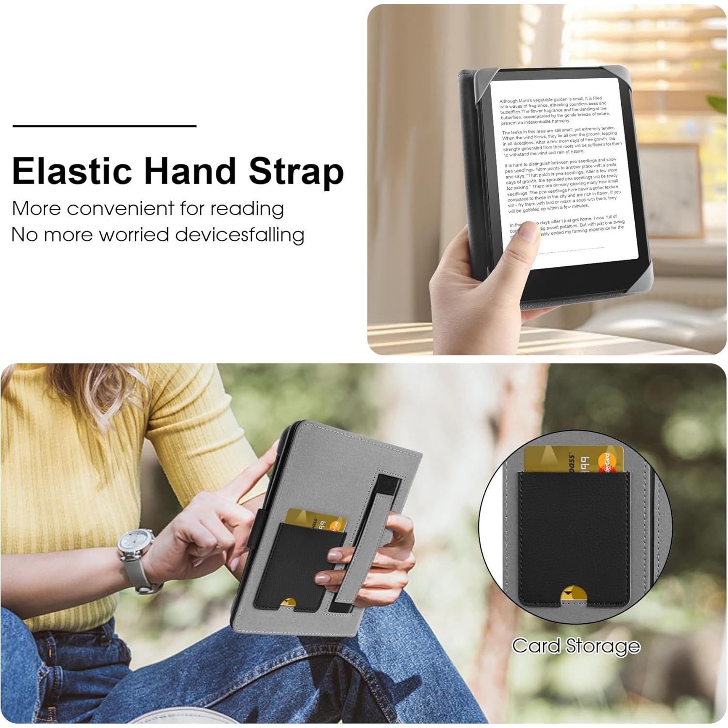 Funda Universal para eReader 6-7" HoYiXi Negra con Bolsillo