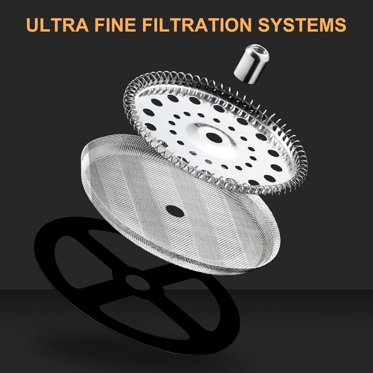 Prensa Francesa PARACITY 500ml Acero Inoxidable y Vidrio