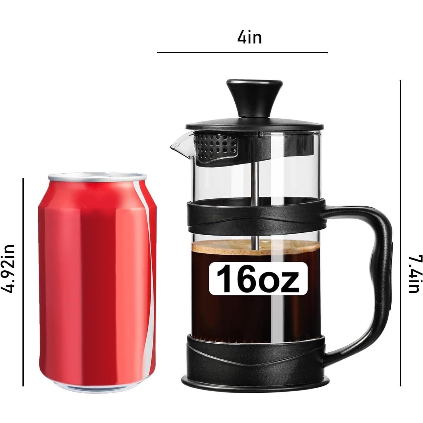 Prensa Francesa PARACITY 500ml Acero Inoxidable y Vidrio