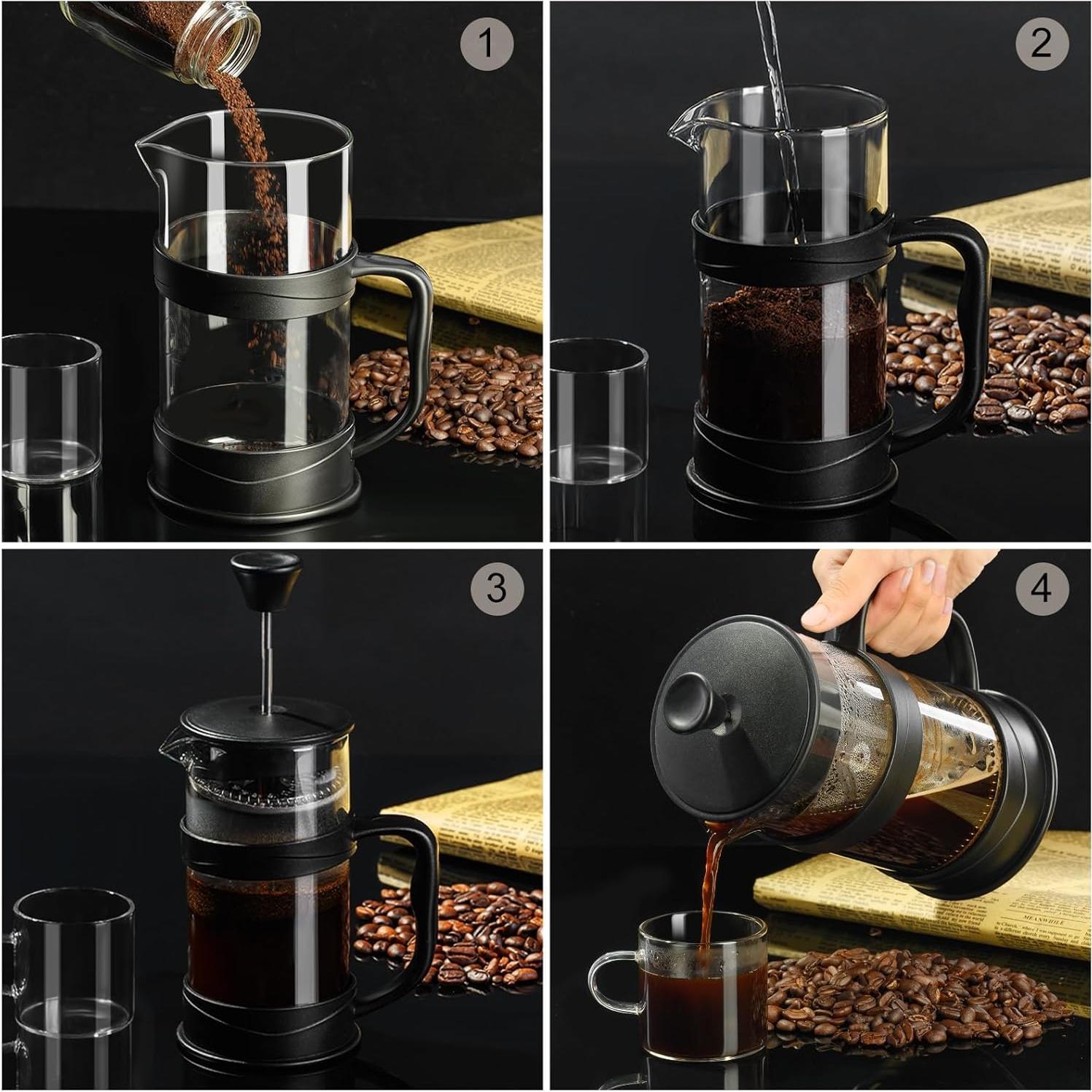 Prensa Francesa PARACITY 500ml Acero Inoxidable y Vidrio