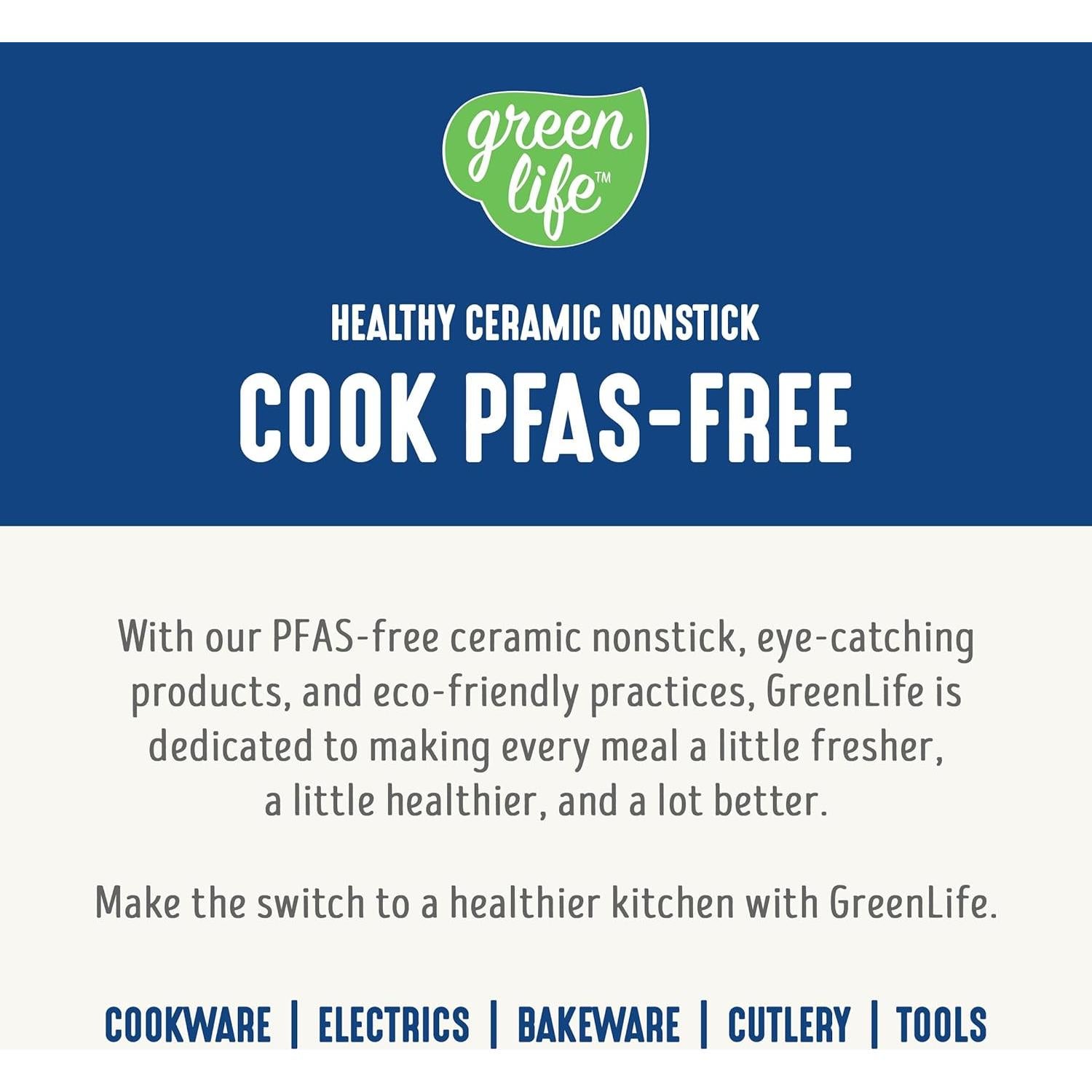 Olla de Cocción Lenta GreenLife 6QT Cerámica Antiadherente