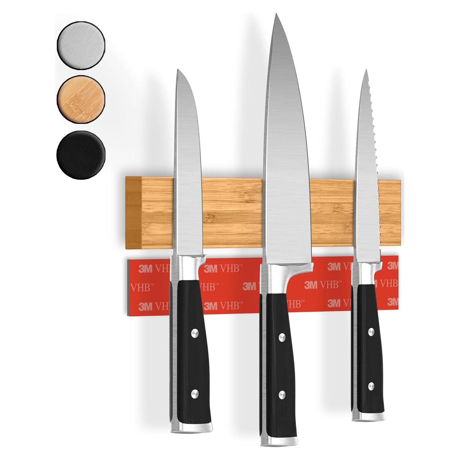 Soporte Magnético para Cuchillos CUCINO 25.4 cm Bambú