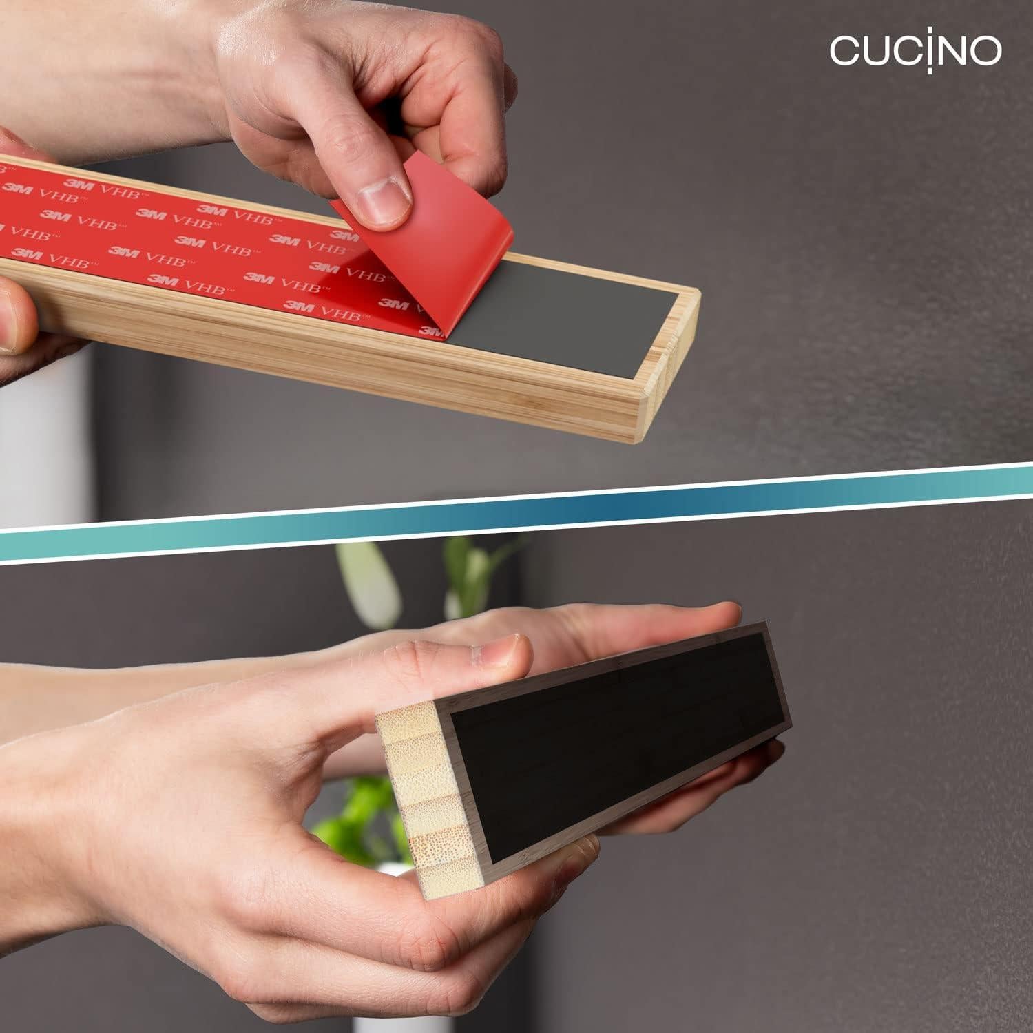 Soporte Magnético para Cuchillos CUCINO 25.4 cm Bambú