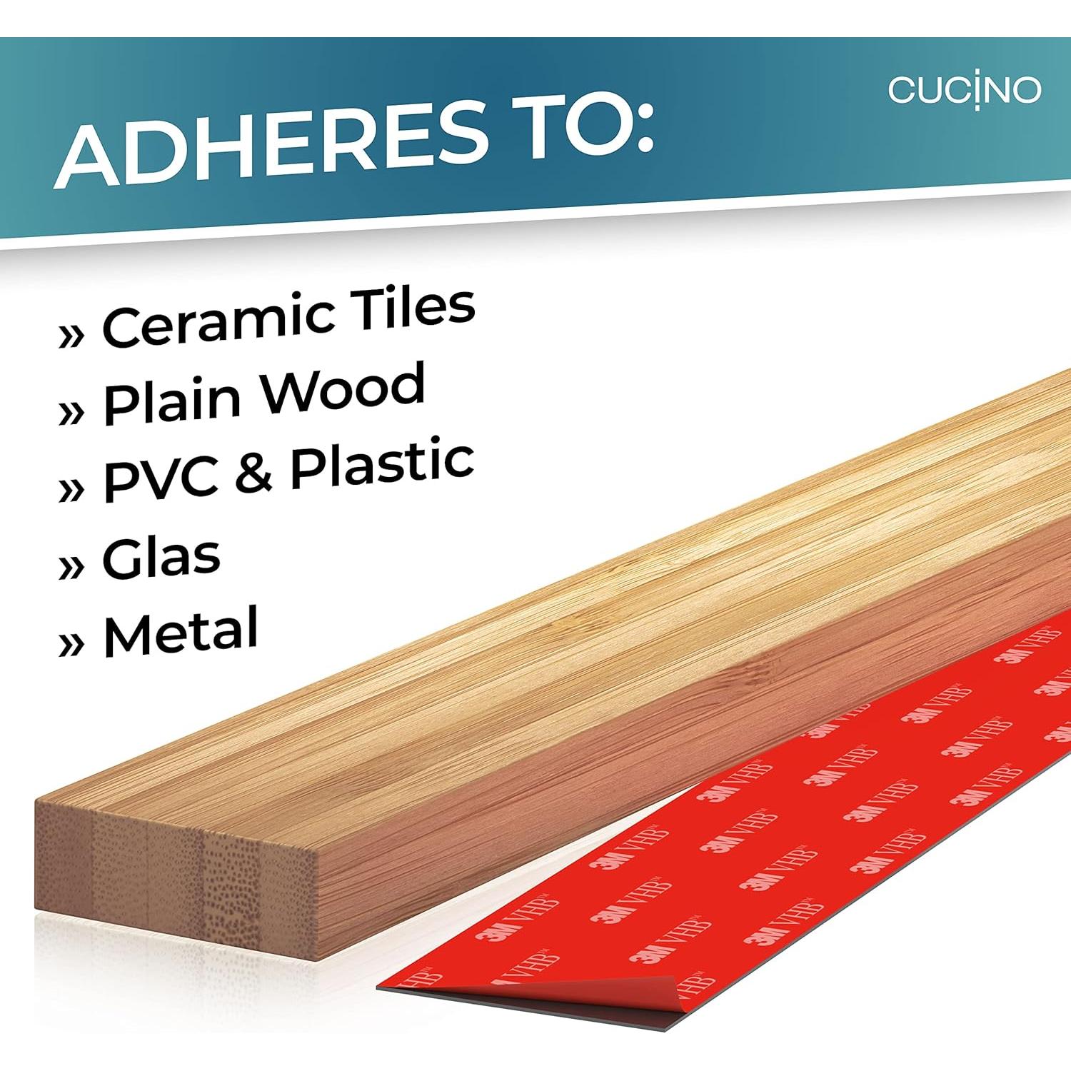 Soporte Magnético para Cuchillos CUCINO 25.4 cm Bambú