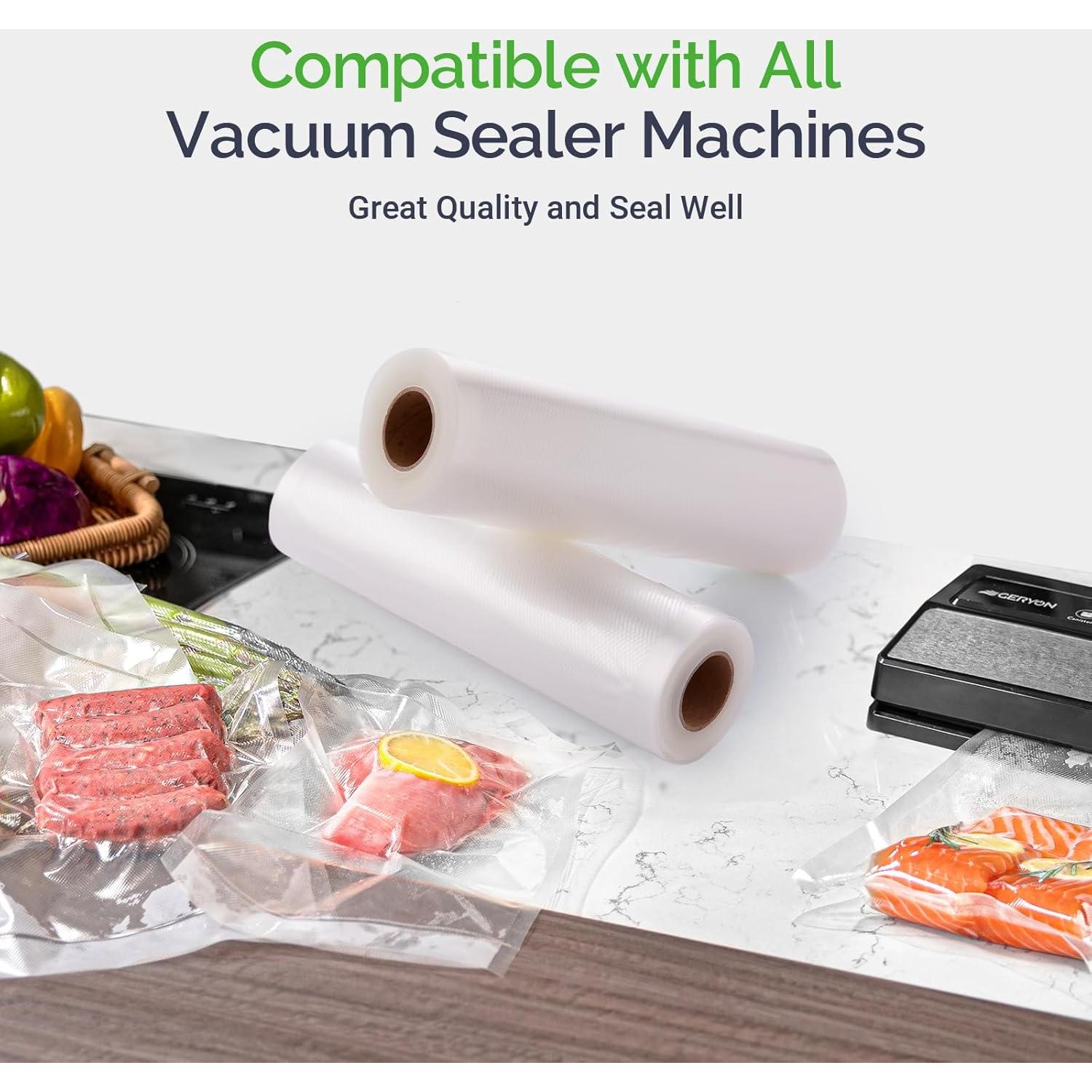 Bolsas de Sellado al Vacío GERYON 2 Paquetes 20.32 cm x 4.88 m