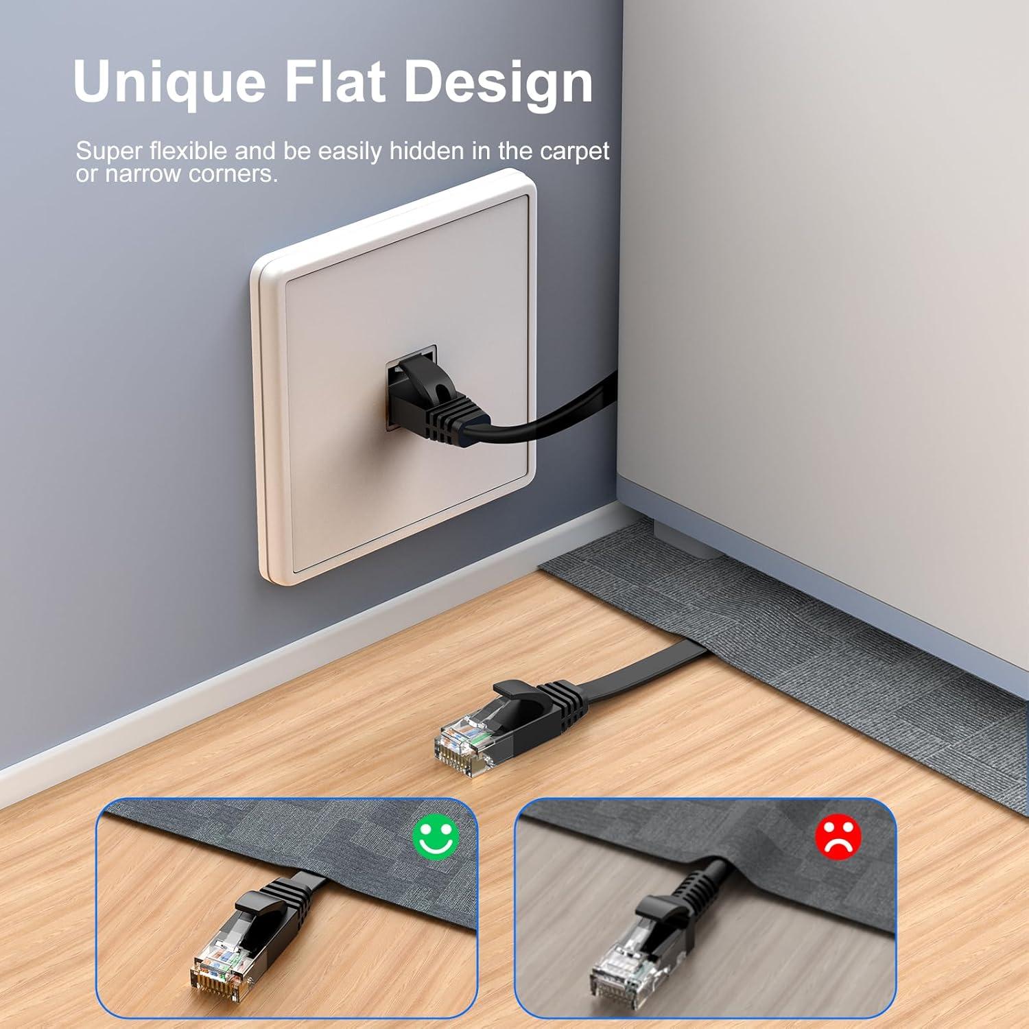 Cable Ethernet Cat 6 30.48 m CableGeeker Alta Velocidad 10Gbps