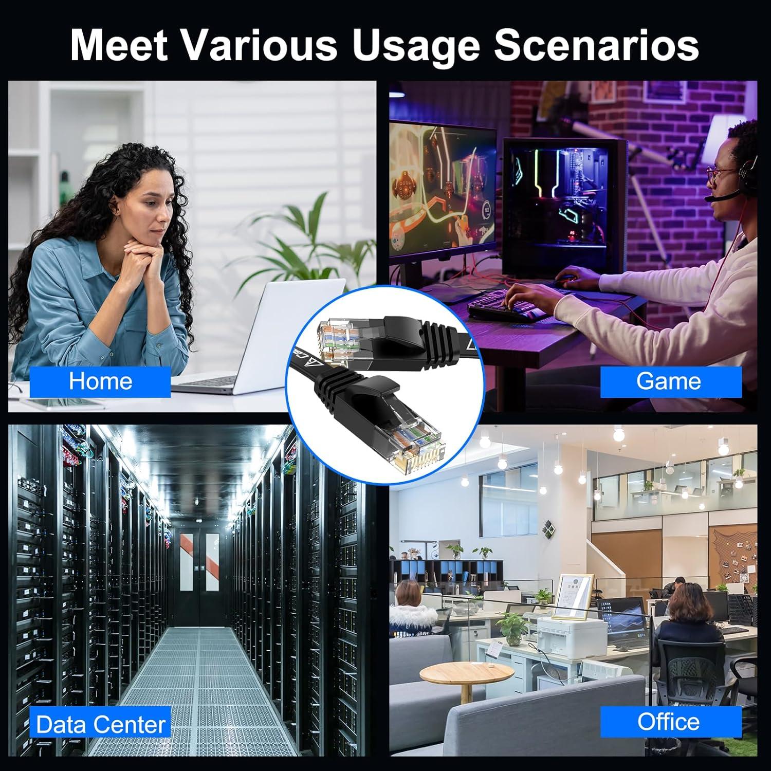 Cable Ethernet Cat 6 30.48 m CableGeeker Alta Velocidad 10Gbps