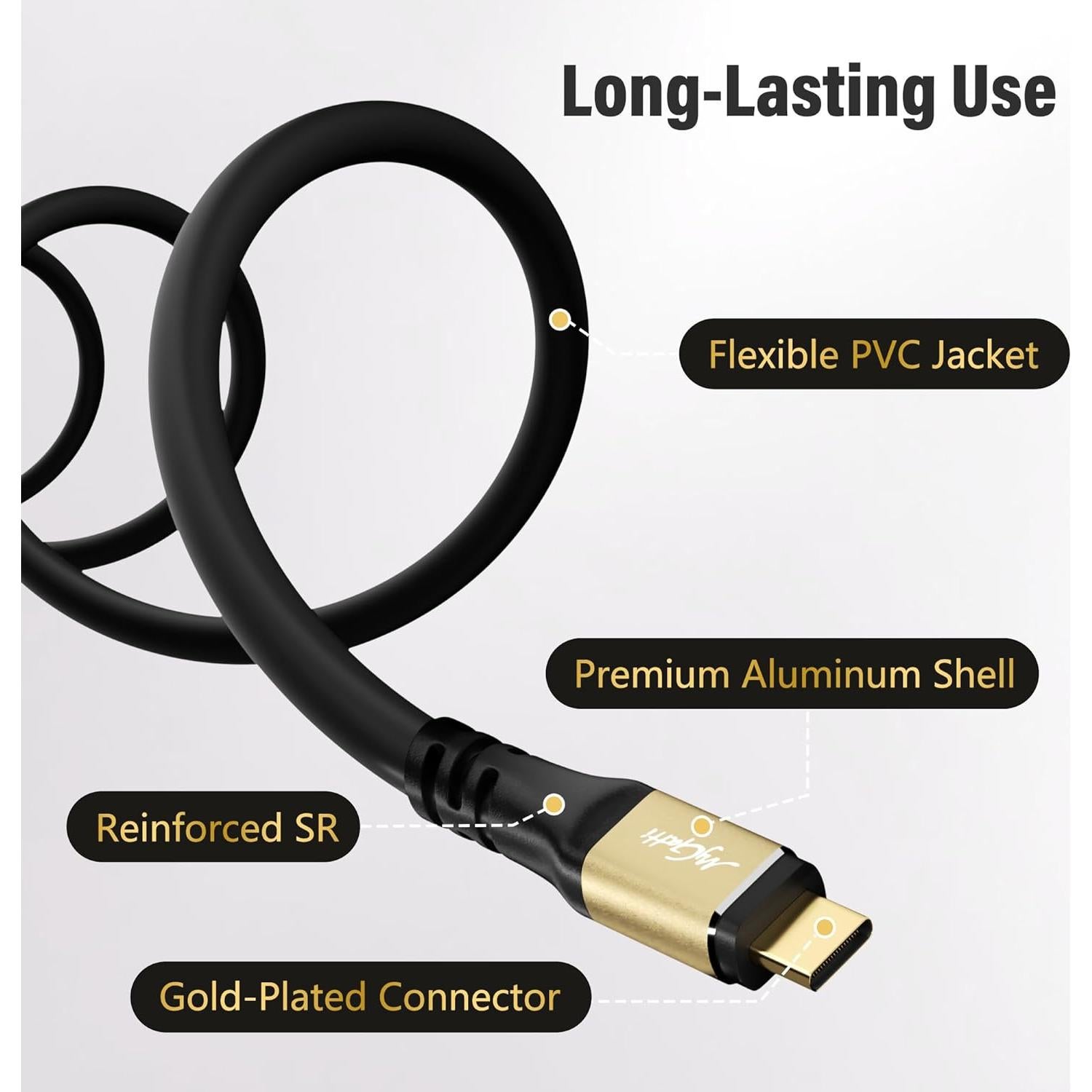 Cable USB C a USB C 100W 6M Mygatti Carga Rápida 5A