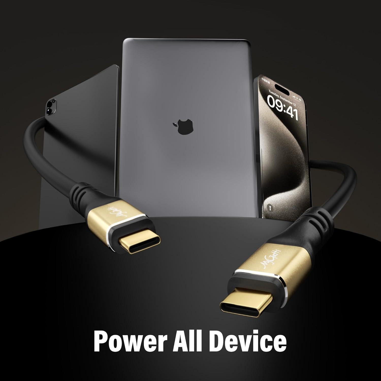 Cable USB C a USB C 100W 6M Mygatti Carga Rápida 5A