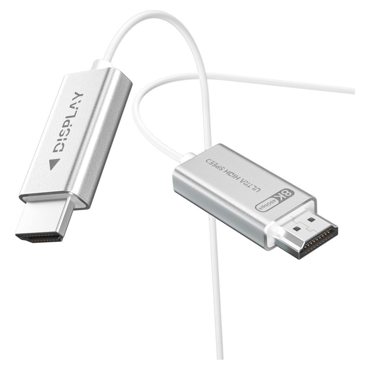 Cable HDMI 2.1 de Fibra Óptica YP 15.24m 4K 8K 48Gbps