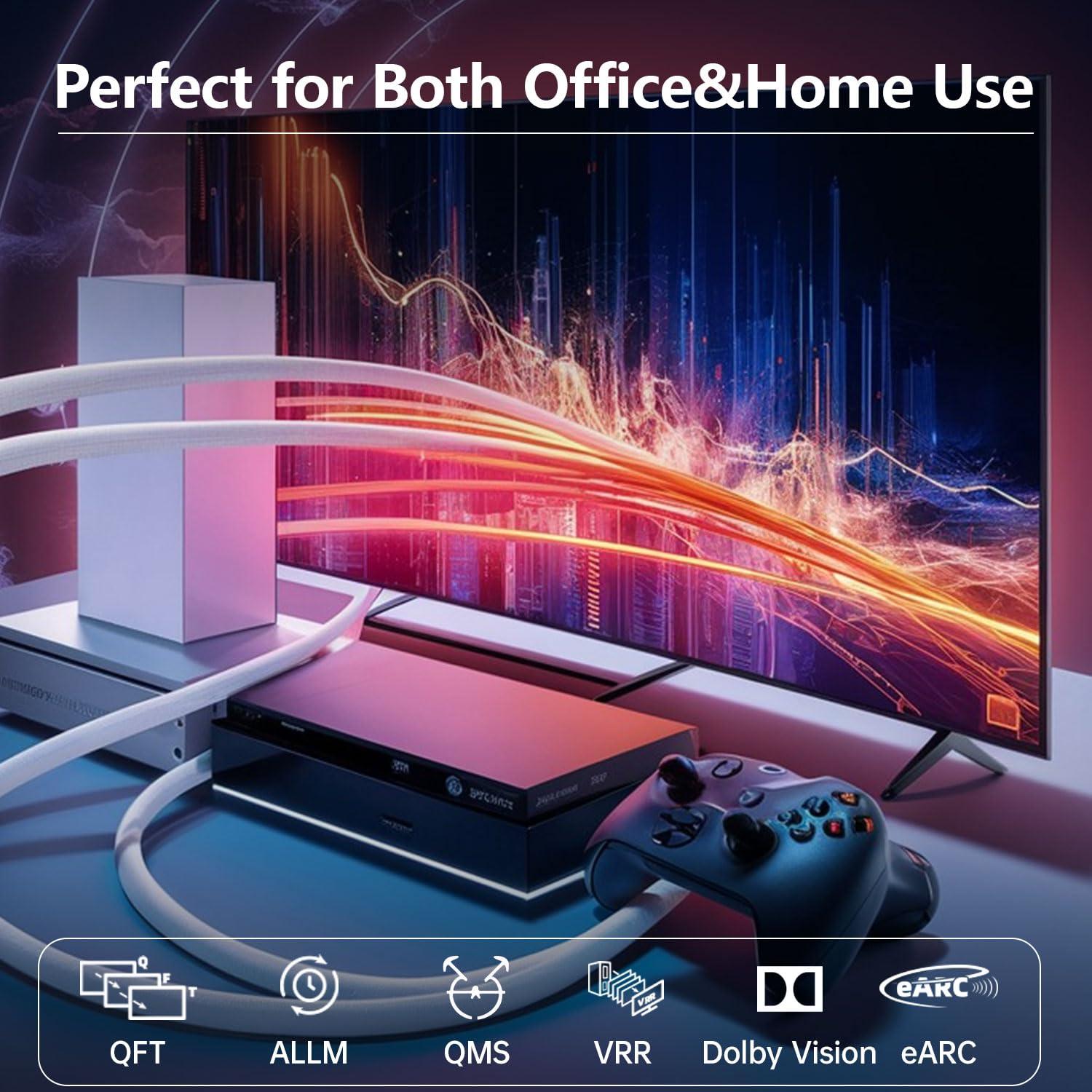 Cable HDMI 2.1 de Fibra Óptica YP 15.24m 4K 8K 48Gbps