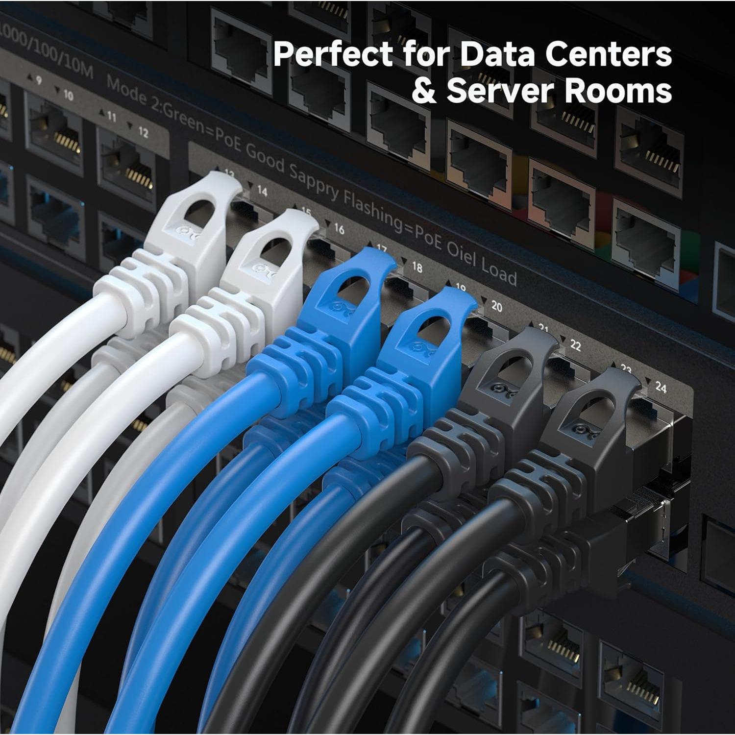 Cable Ethernet Cat 6A Blindado 30.48m Cable Matters Negro