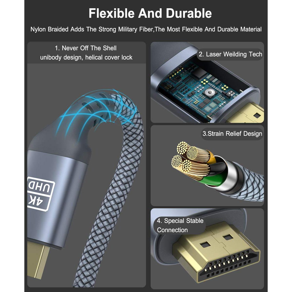 Cable HDMI AkoaDa 4K 4.57m 18Gbps Alta Velocidad 2.0