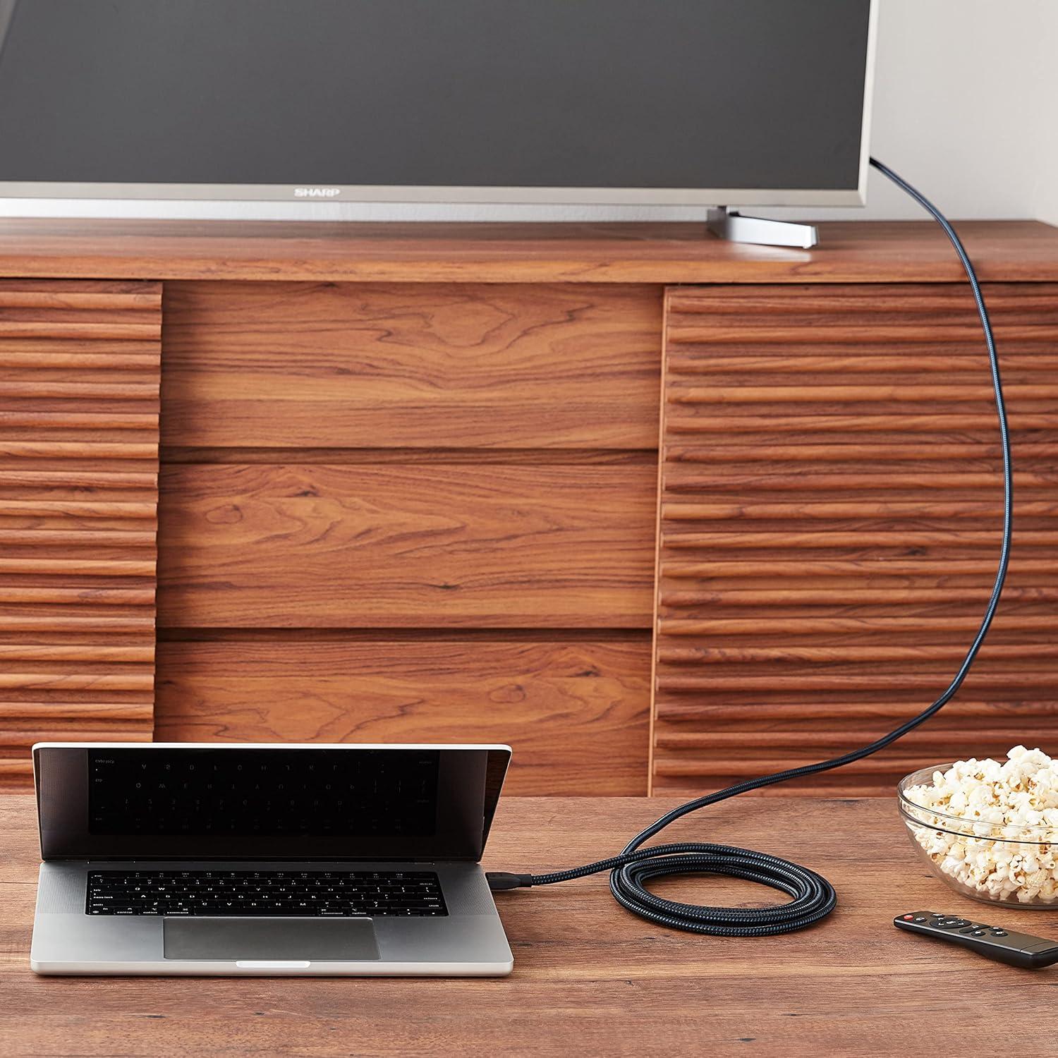 Cable HDMI Amazon Basics 4.6m Trenzado 4K 60Hz 18Gbps