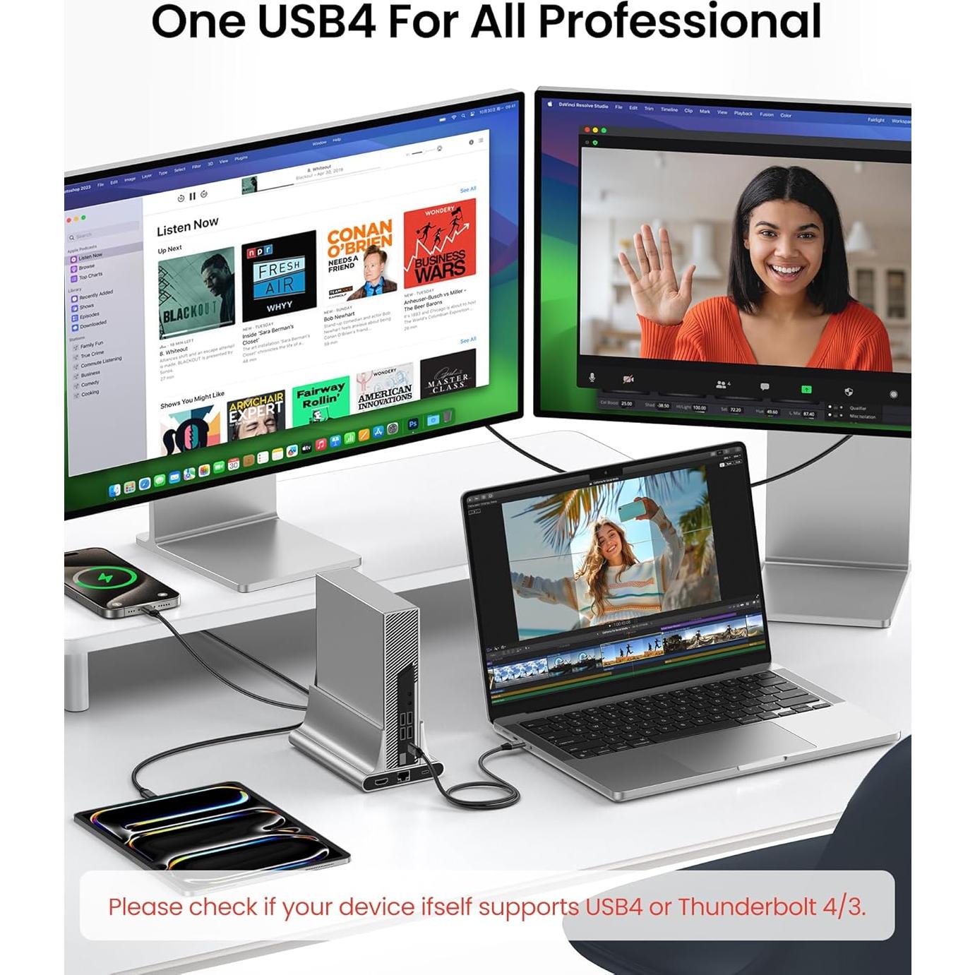 Cable Thunderbolt 4 Silkland 10FT (3M) 40Gbps 240W 8K