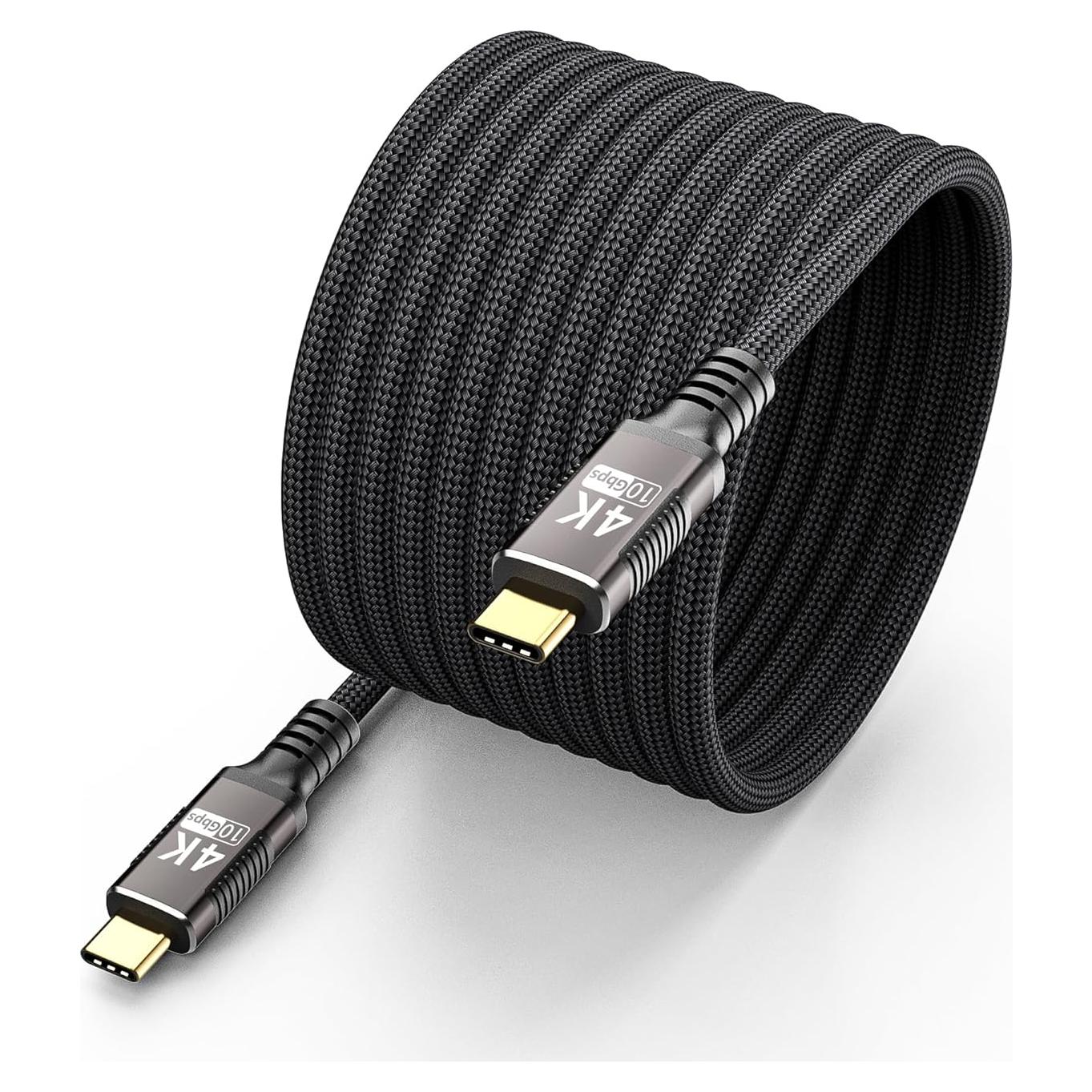 Cable USB C 5M 10Gbps Thunderbolt 3 Carga Rápida 100W