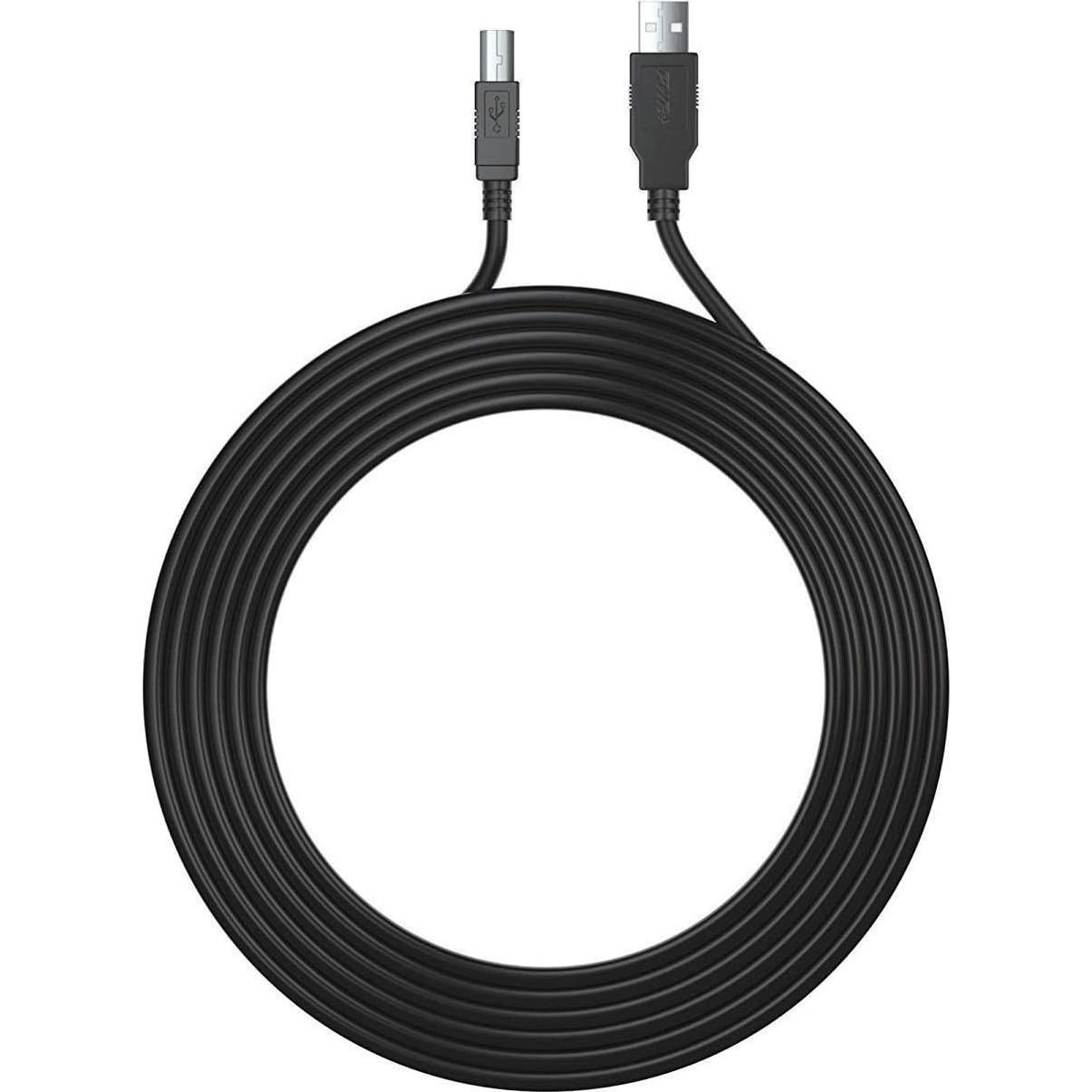 Cable USB 2.0 Tipo-A a Tipo-B 7.62m PWR+ Alta Velocidad