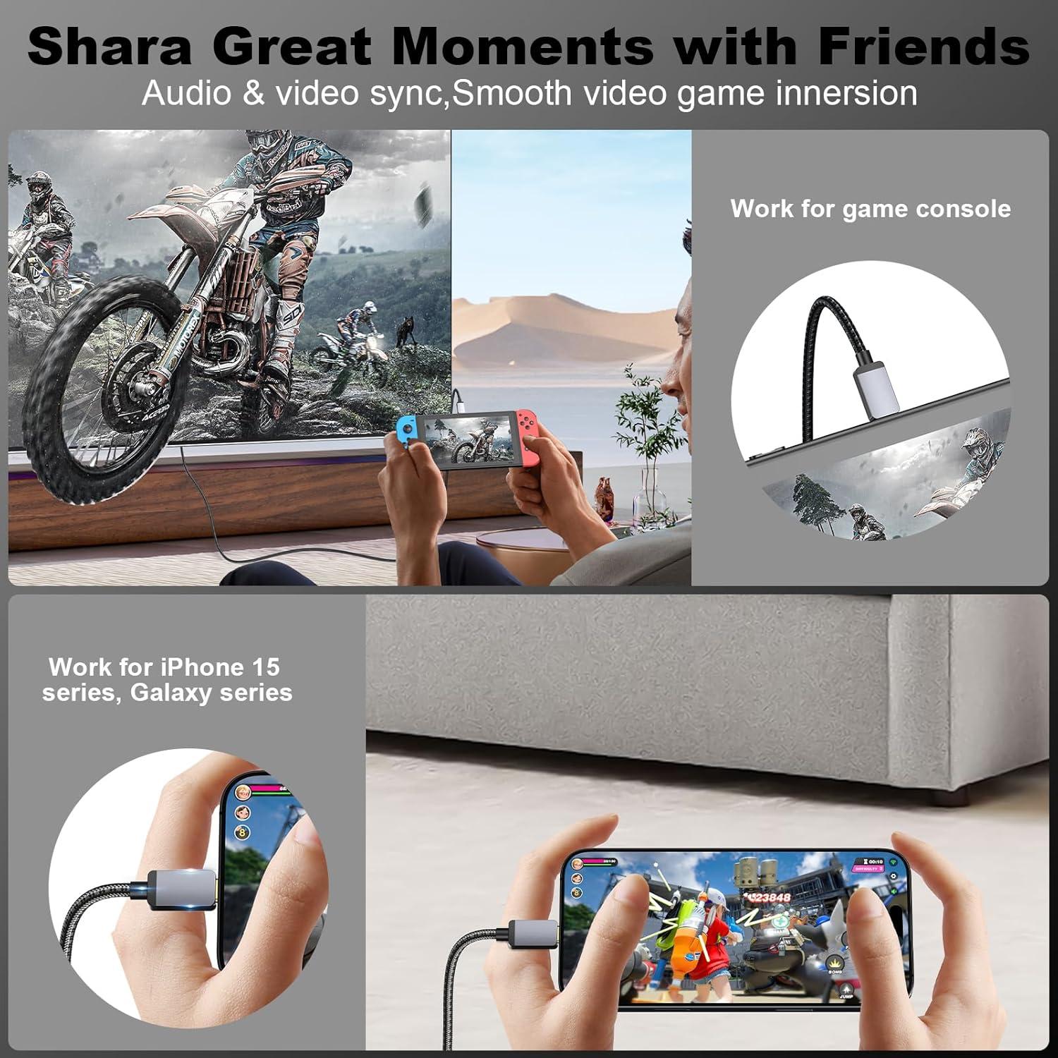 Cable USB C a HDMI 4K 6m Vorothin - Alta Velocidad