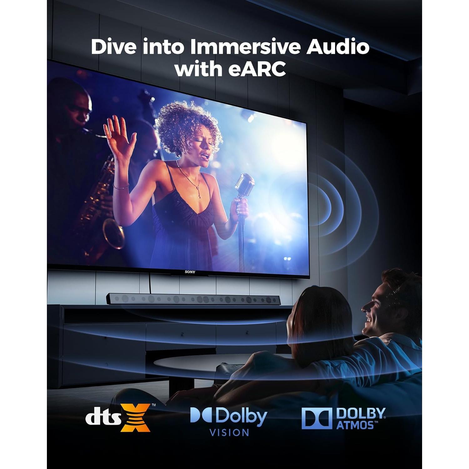 Cable HDMI 2.1 Silkland 4.57m Ultra Alta Velocidad 48Gbps