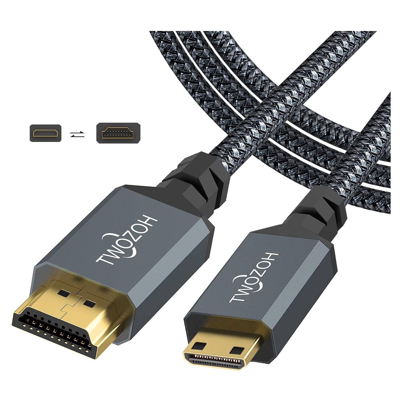 Cable HDMI Mini a HDMI Twozoh 7.5M Alta Velocidad 4K 60Hz