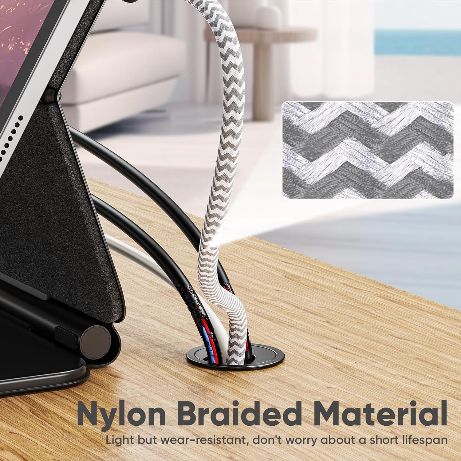 Cable USB A a USB C 6m DteeDck Carga Rápida 12W 480Mbps