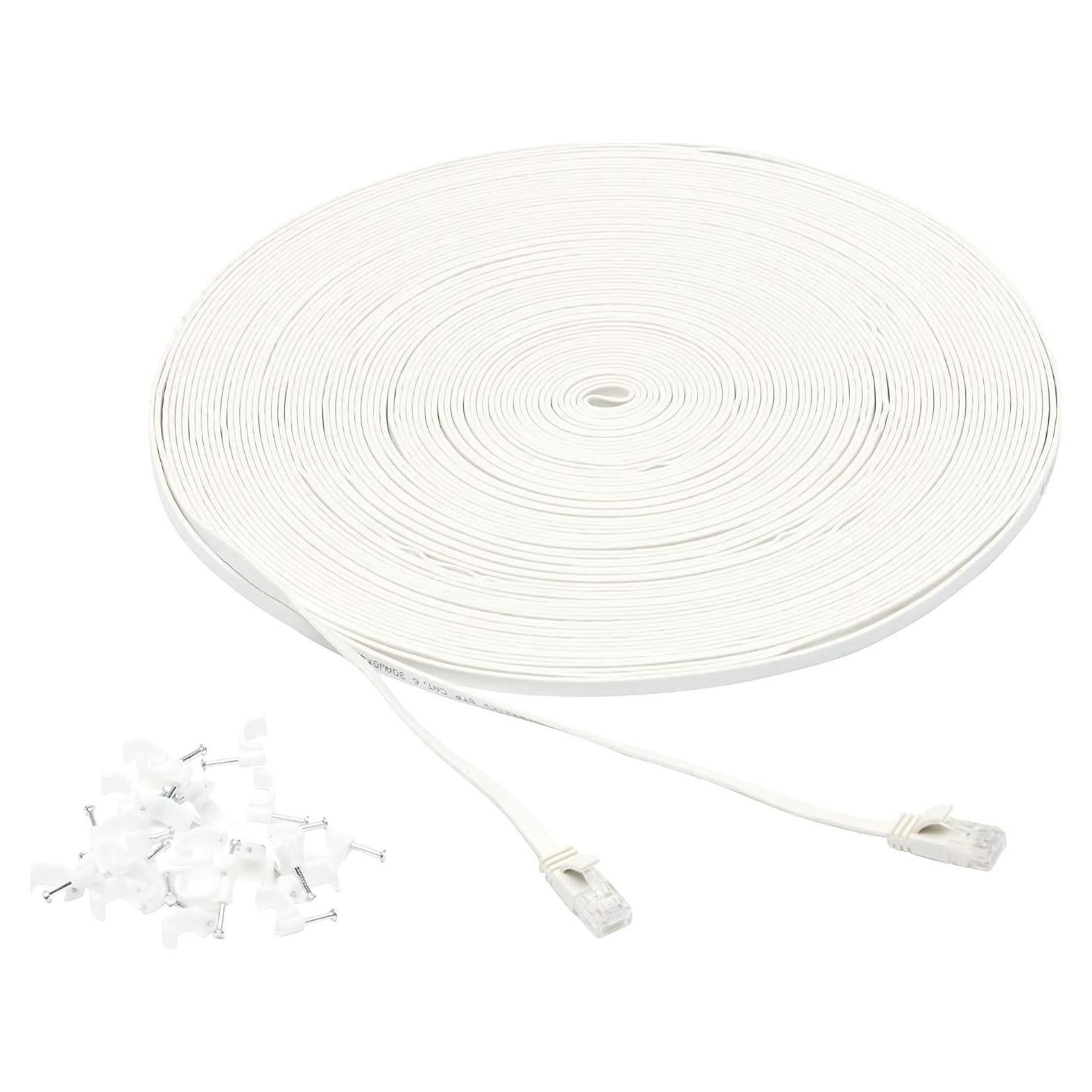 Cable Ethernet RJ45 Cat 6 Amazon Basics 30.48 m Blanco