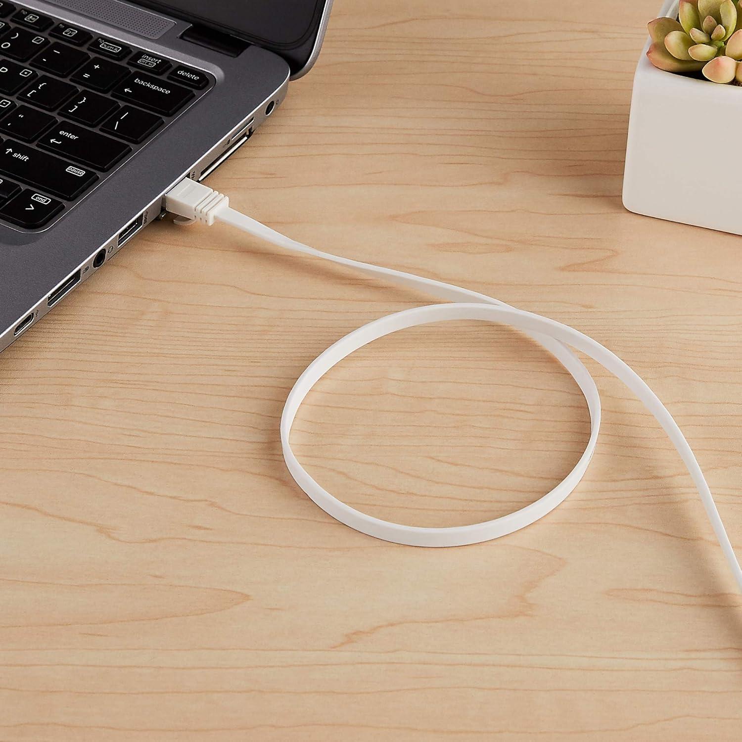 Cable Ethernet RJ45 Cat 6 Amazon Basics 30.48 m Blanco