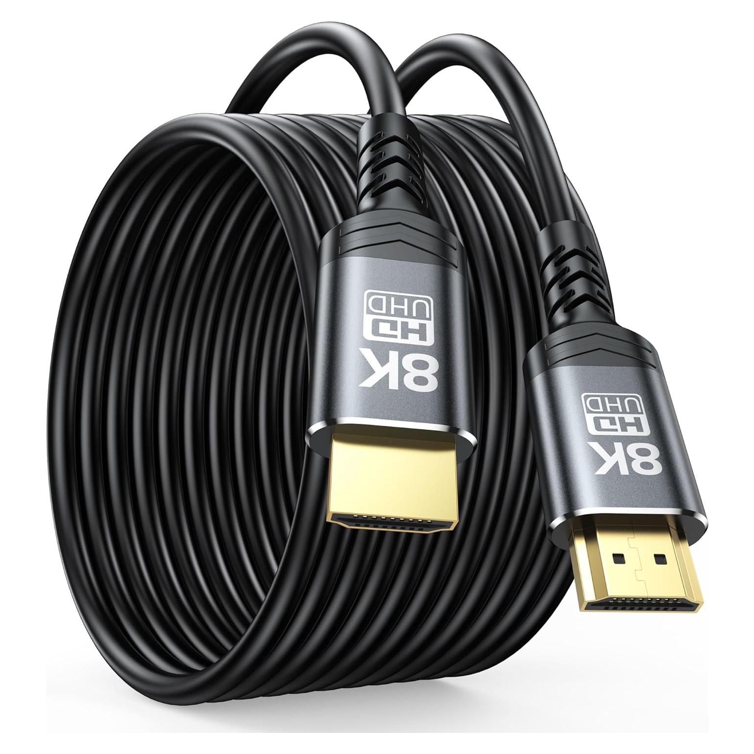 Cable HDMI 2.1 DoroJepi 6.1m 8K Alta Velocidad 48Gbps