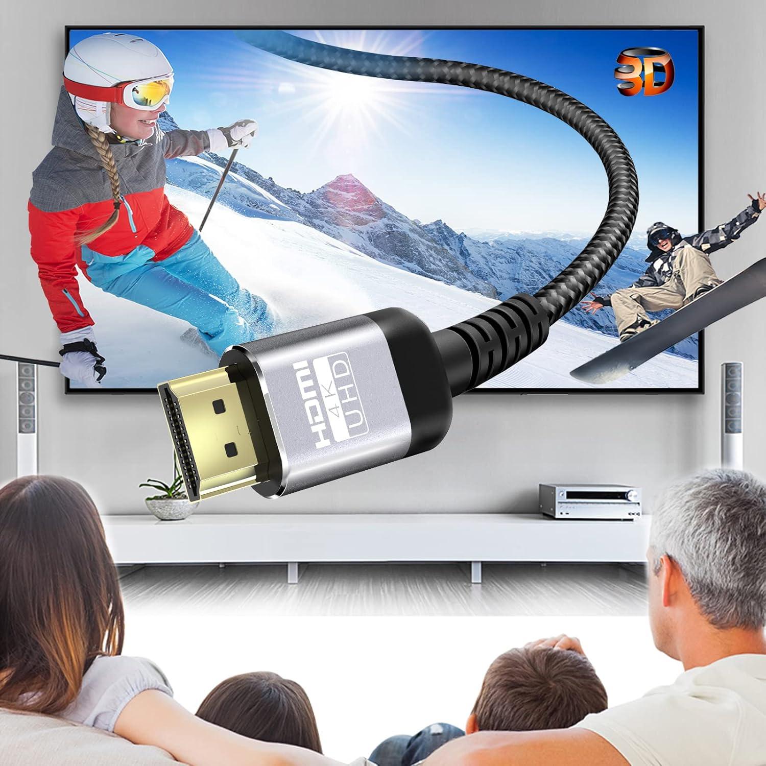 Cable HDMI 4K 30 pies Soonsoonic 18Gbps HDR 3D para TV y Consolas